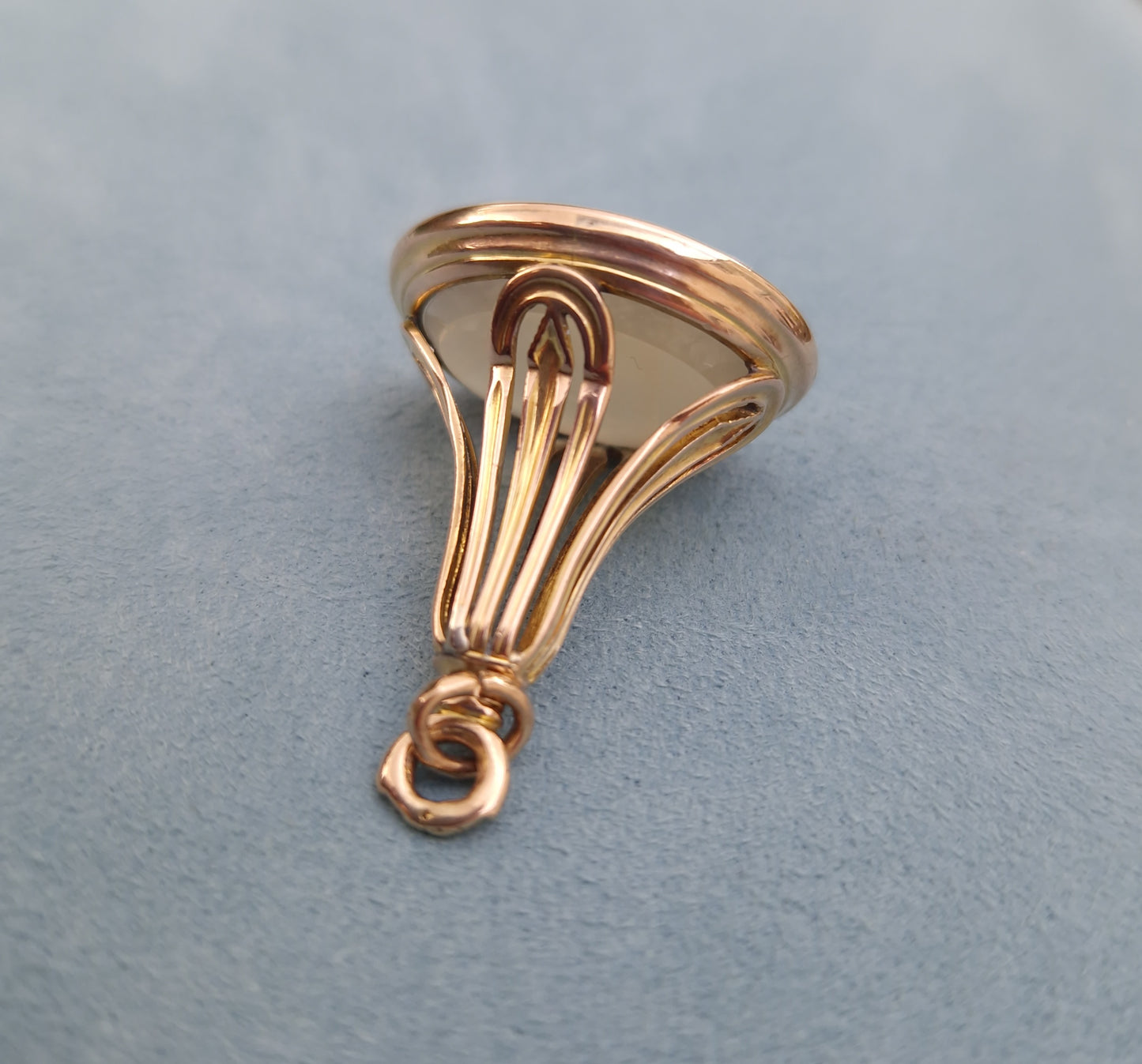 Antique 9ct Gold Wax Seal Fob Pendant