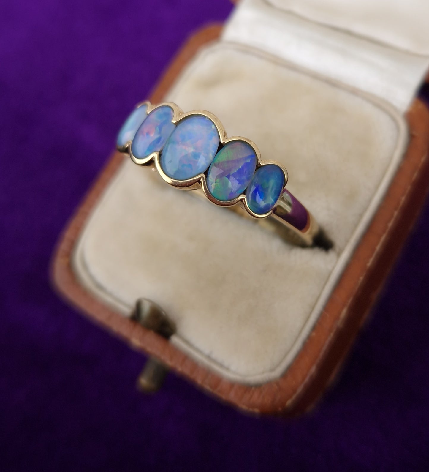 9ct Gold Opal Triplet Ring