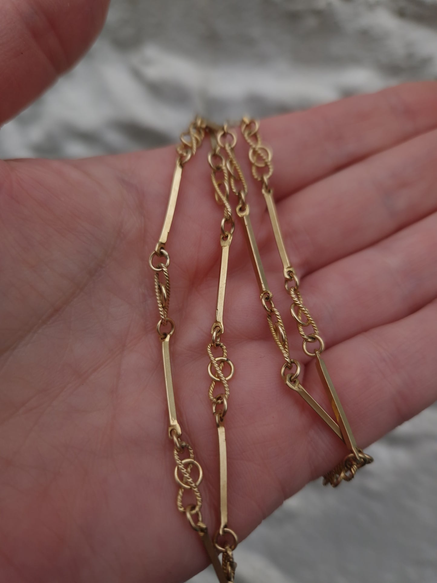 Pre-loved 9ct Gold Fancy Link Chain 28 Inches 14.7g