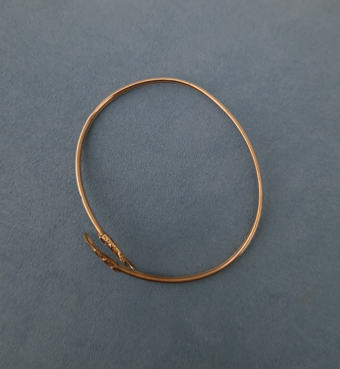Vintage Snake Bangle 9ct Gold