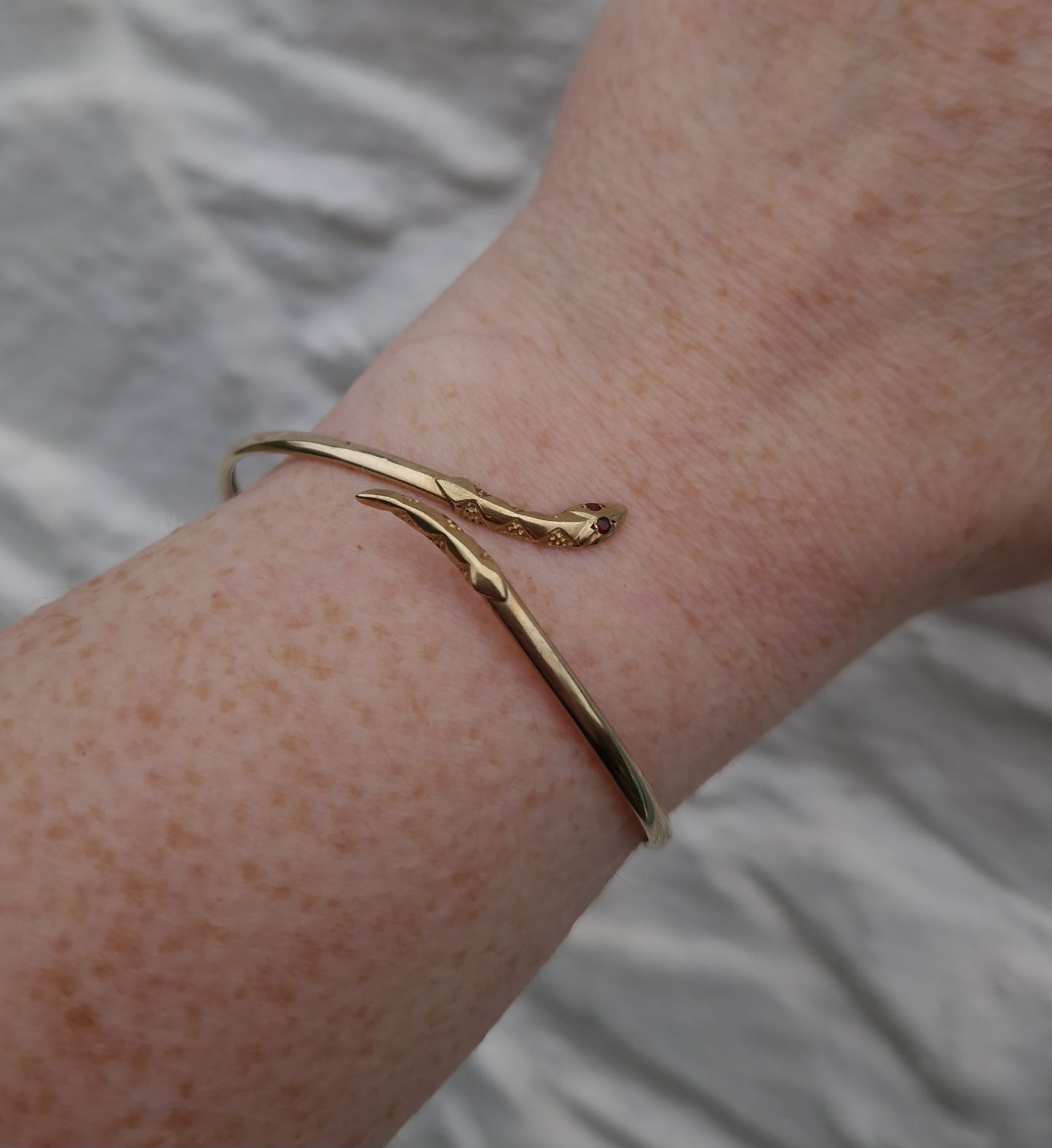 Vintage Snake Bangle 9ct Gold