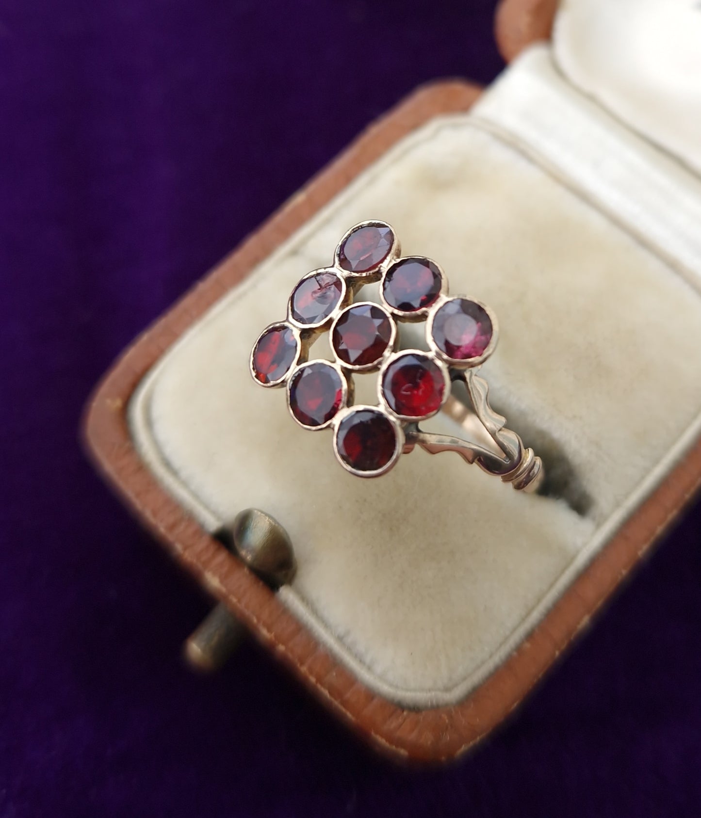 Antique Garnet 9ct Rose Gold Ring