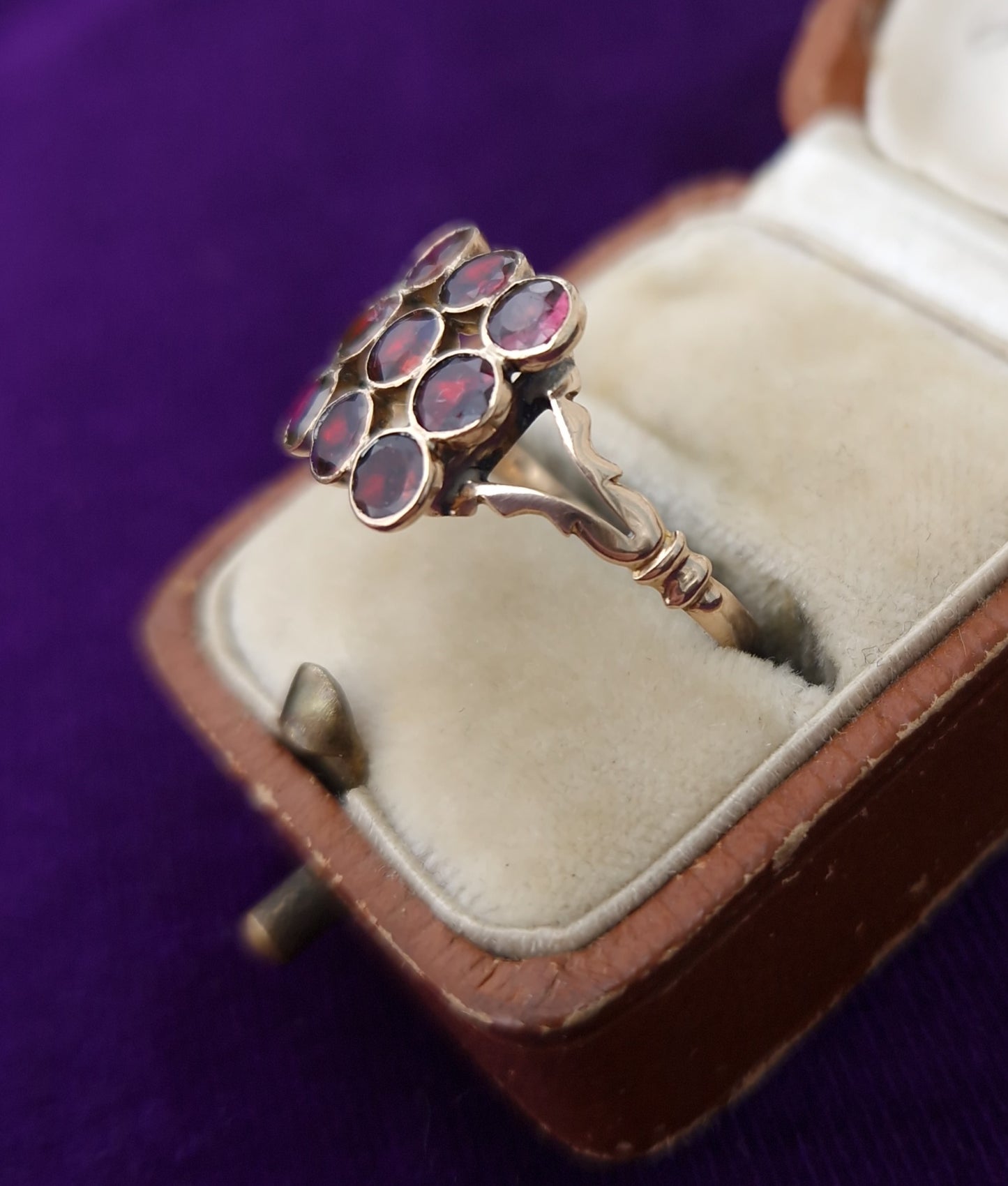 Antique Garnet 9ct Rose Gold Ring