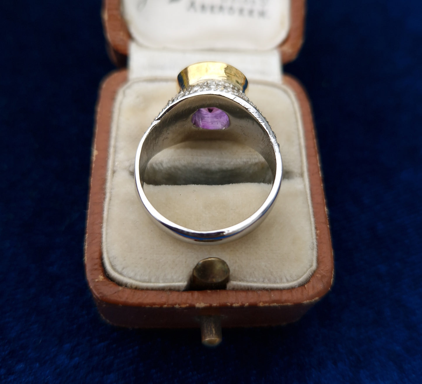 Pre-loved Amethyst Silver Bombe Ring