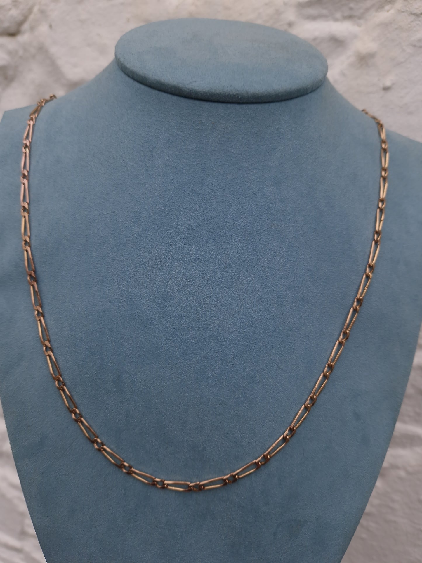 Vintage 9ct Rose Gold Link Chain 28.5 Inches Necklace 20g