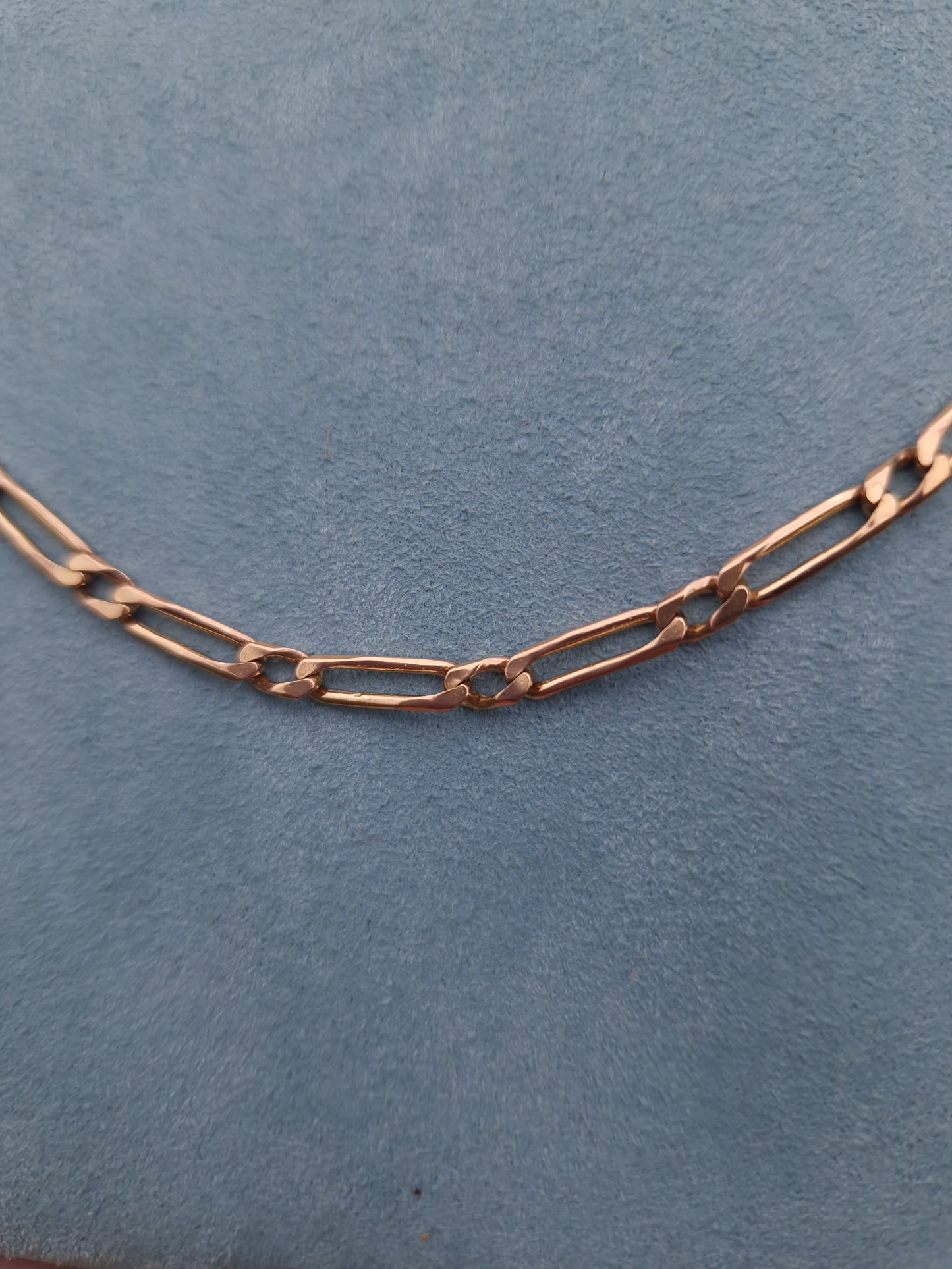 Vintage 9ct Rose Gold Link Chain 28.5 Inches Necklace 20g