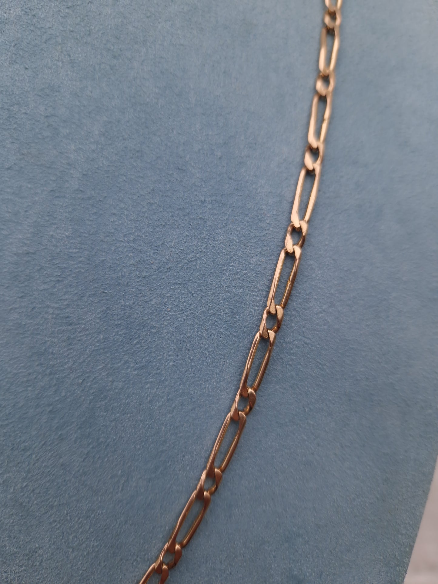 Vintage 9ct Rose Gold Link Chain 28.5 Inches Necklace 20g