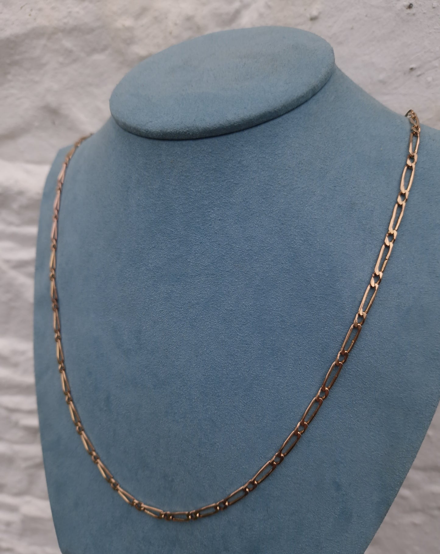 Vintage 9ct Rose Gold Link Chain 28.5 Inches Necklace 20g