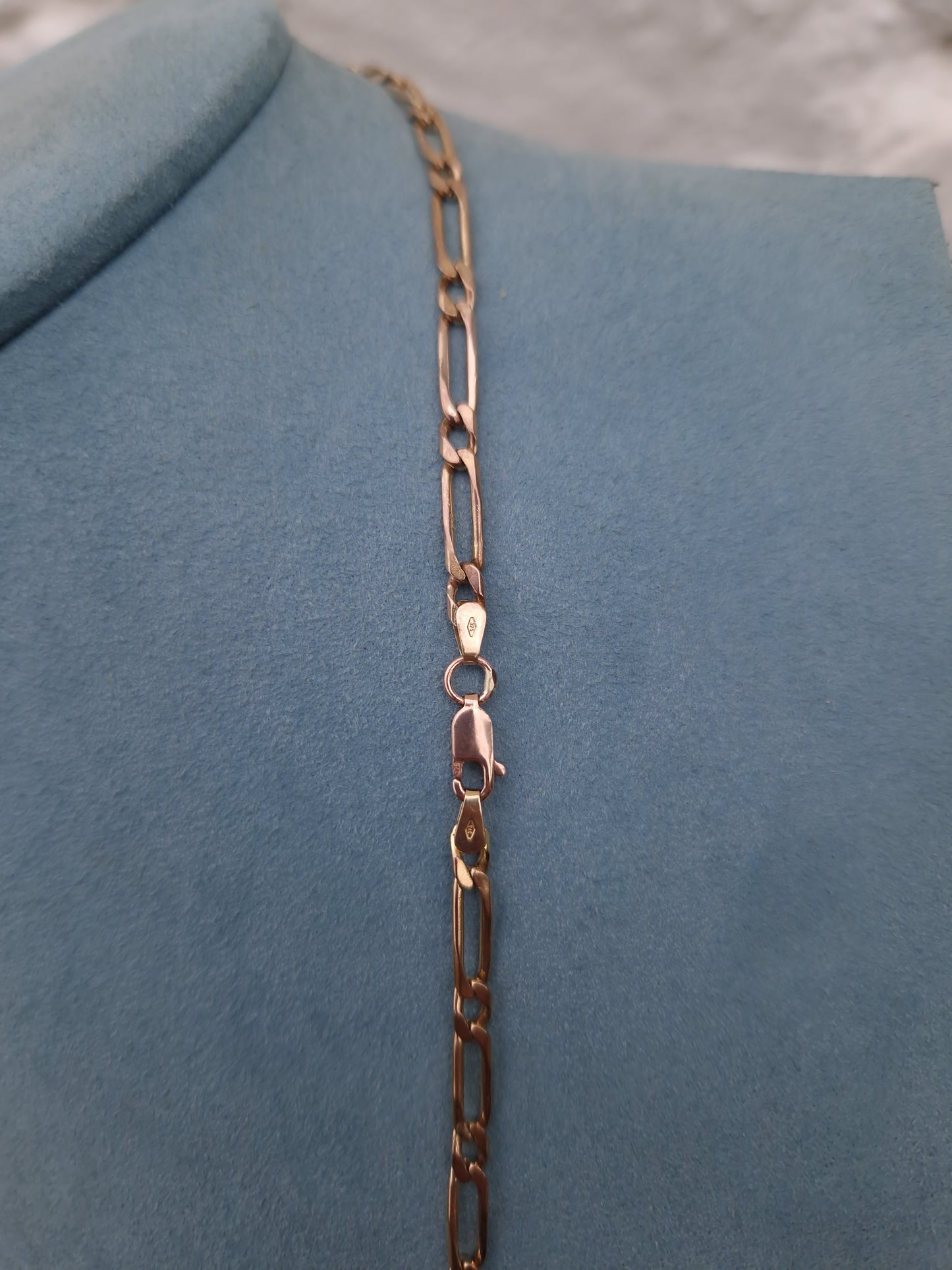 Vintage 9ct Rose Gold Link Chain 28.5 Inches Necklace 20g