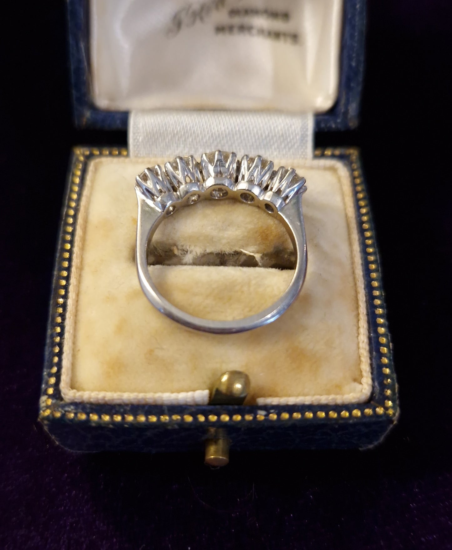 Antique Victorian 1.26ct Diamond Platinum Ring