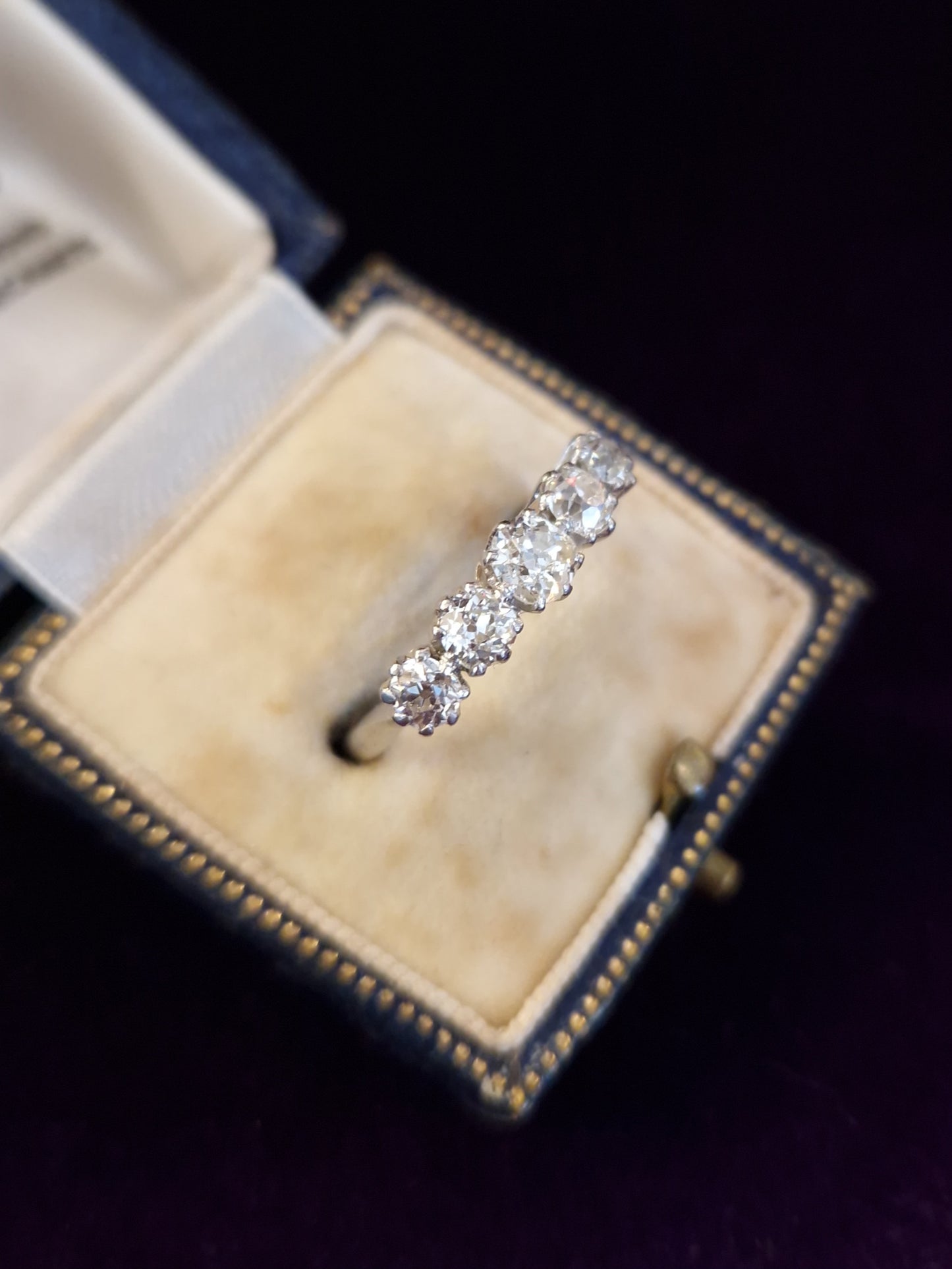Antique Victorian 1.26ct Diamond Platinum Ring