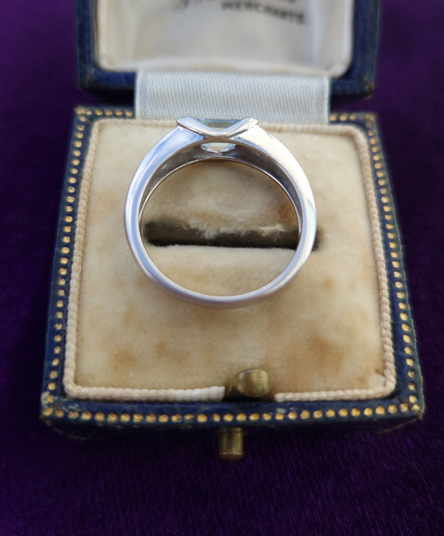 Vintage Blue Topaz 9ct Gold Ring