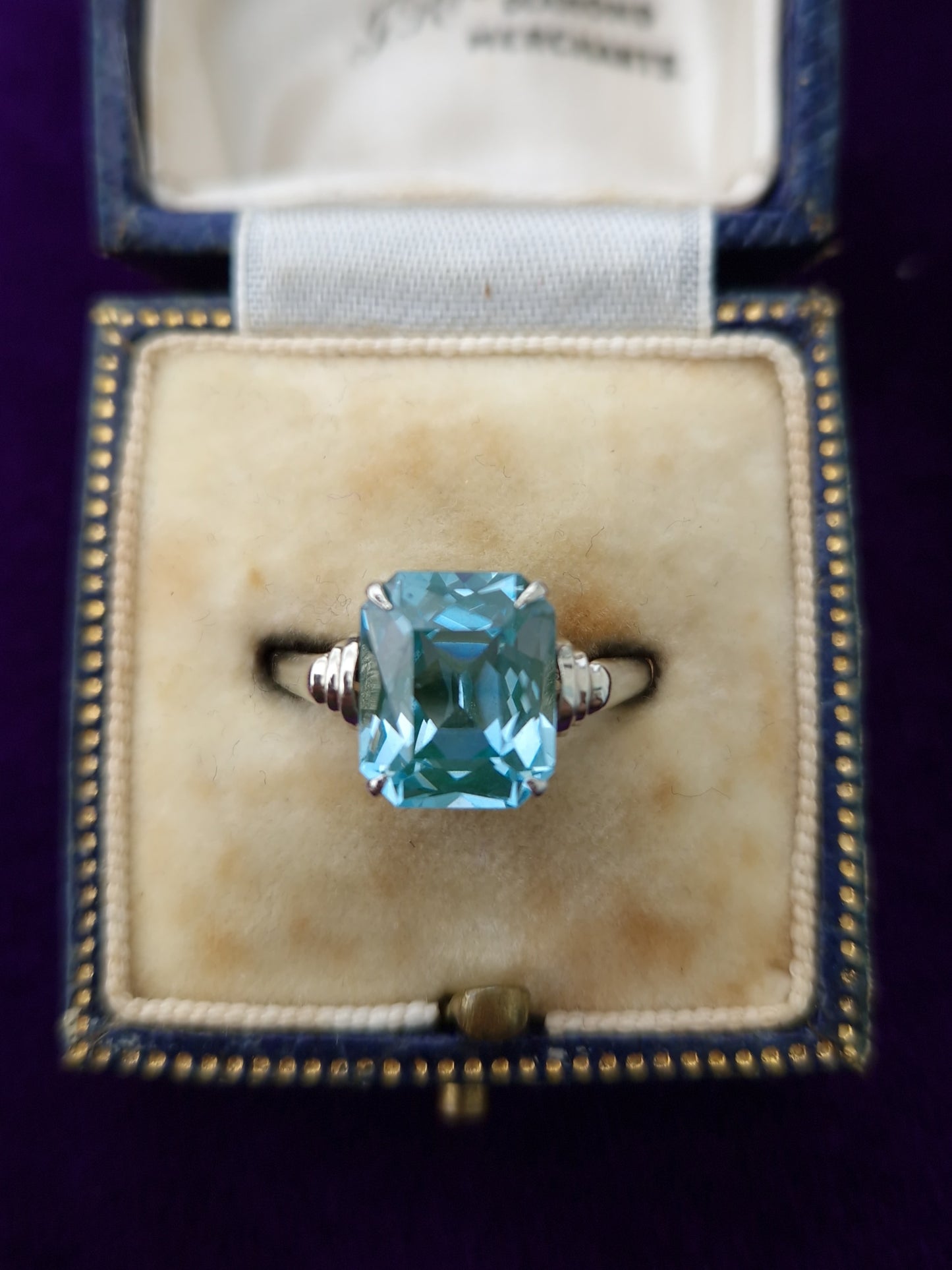 Art Deco 9ct Gold Spinel Ring