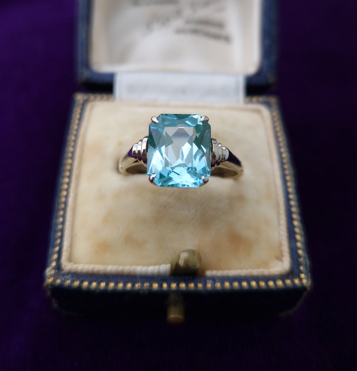 Art Deco 9ct Gold Spinel Ring