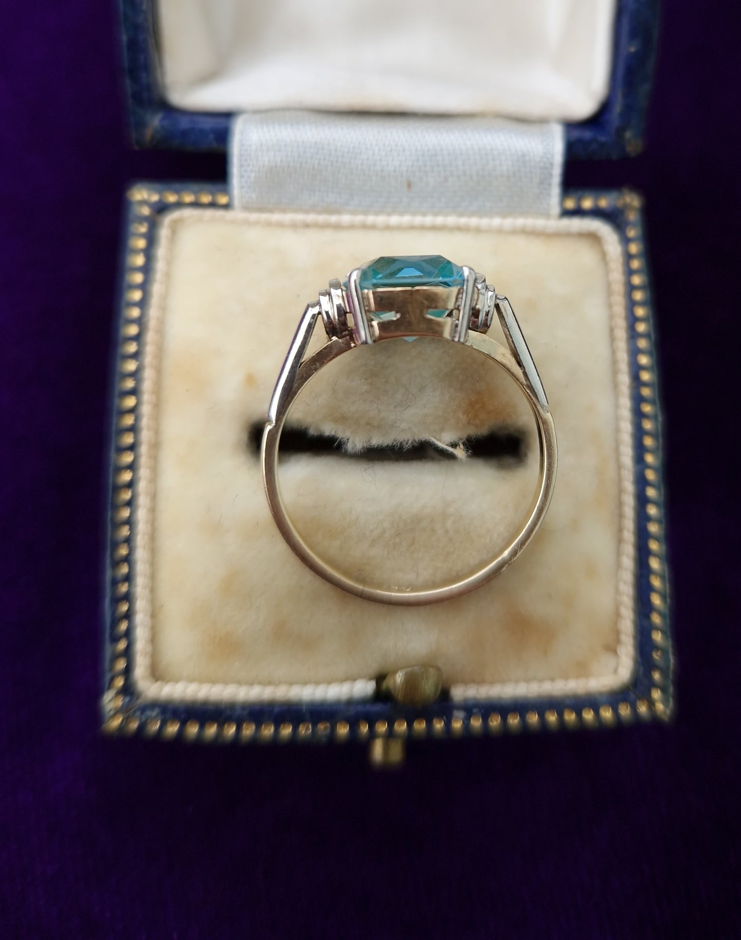 Art Deco 9ct Gold Spinel Ring