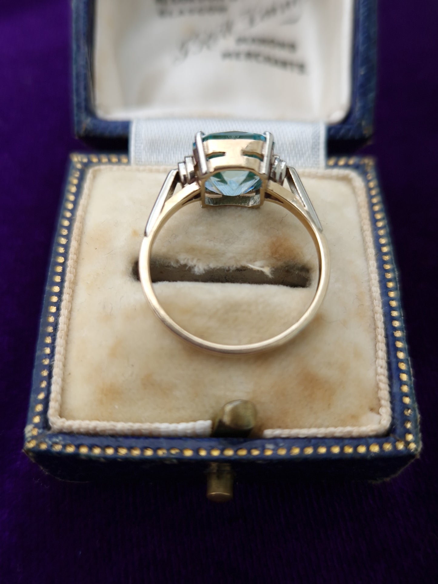 Art Deco 9ct Gold Spinel Ring