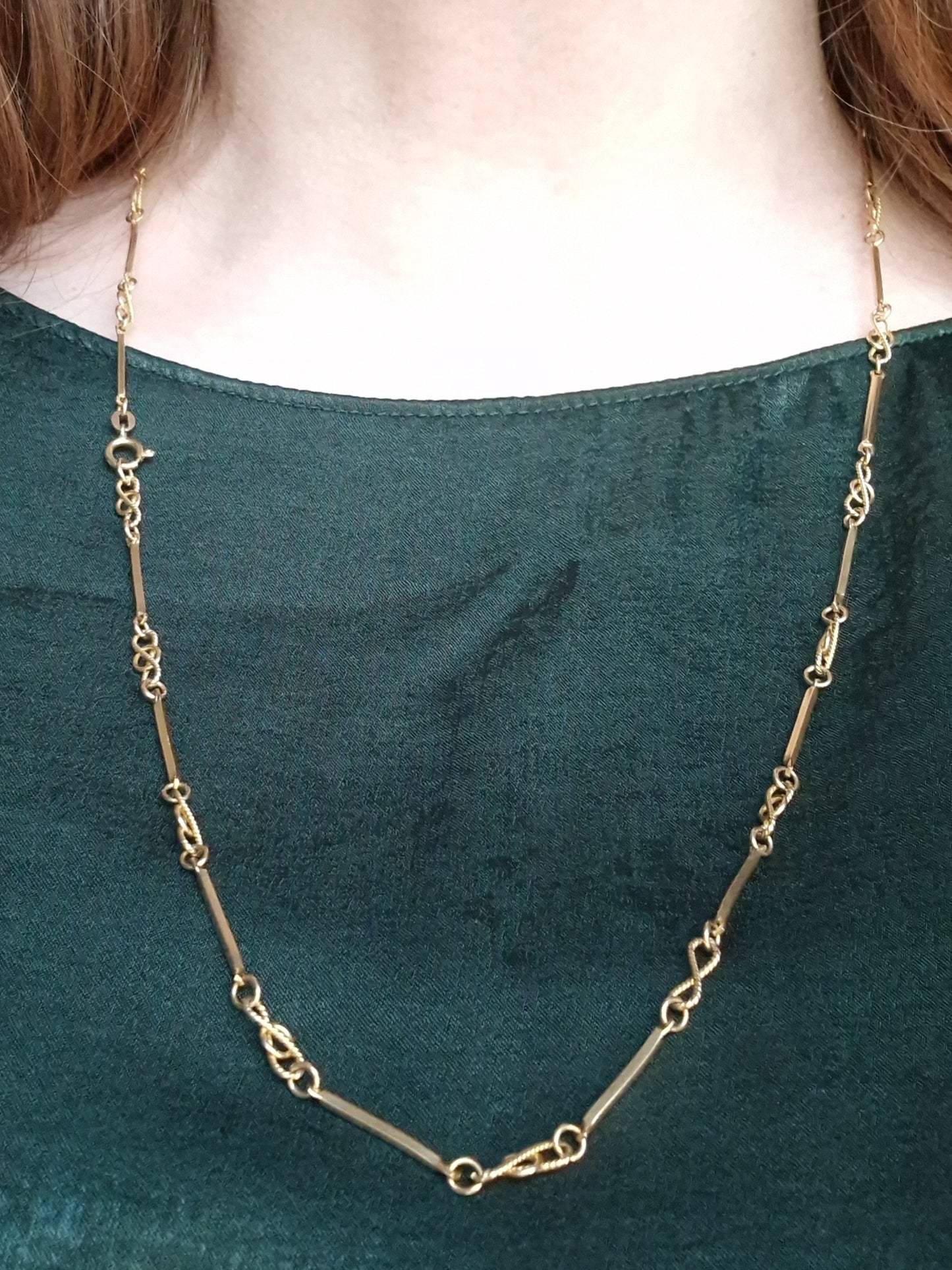 Pre-loved 9ct Gold Fancy Link Chain 28 Inches 14.7g