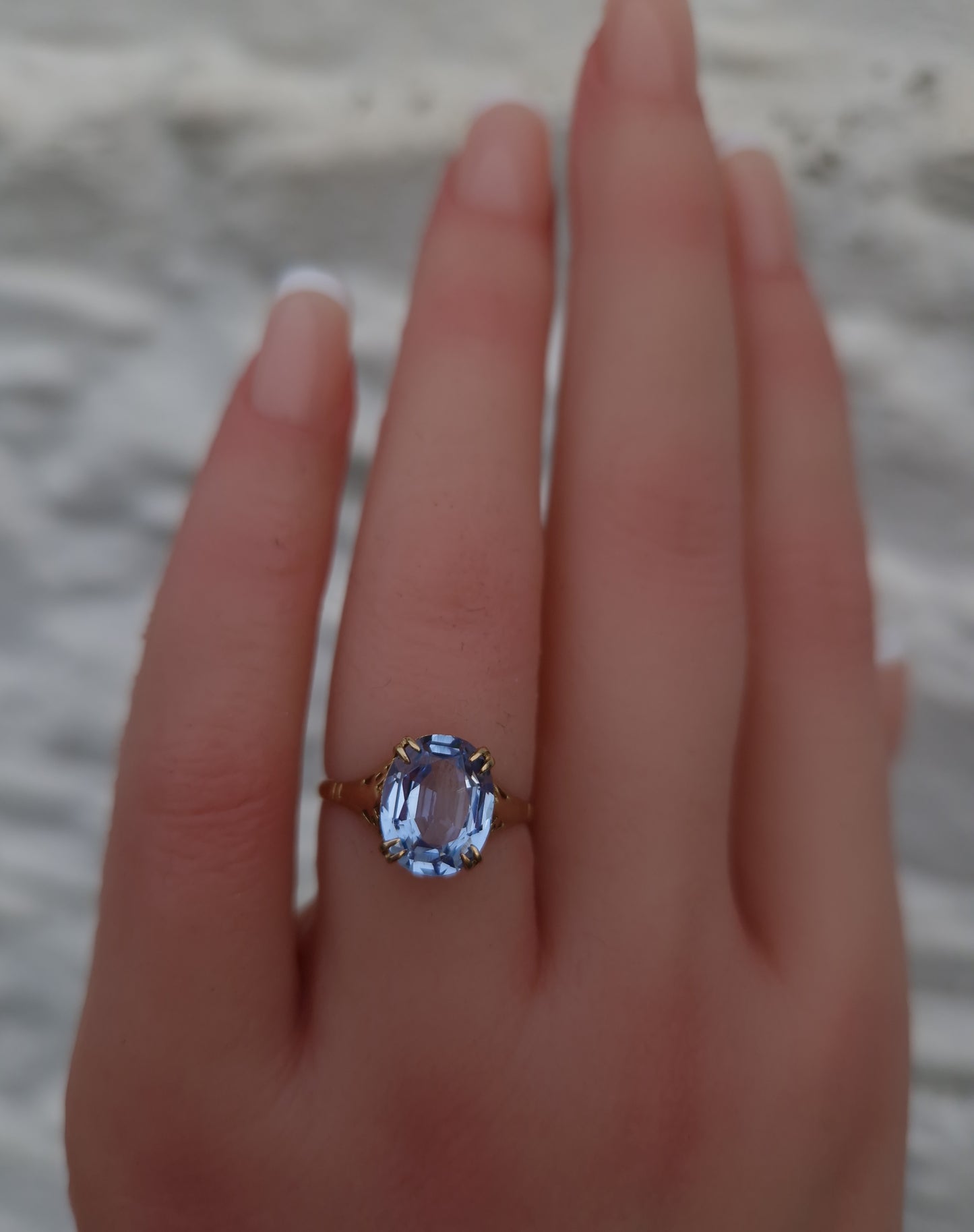 Art Deco Spinel 9ct Gold Ring