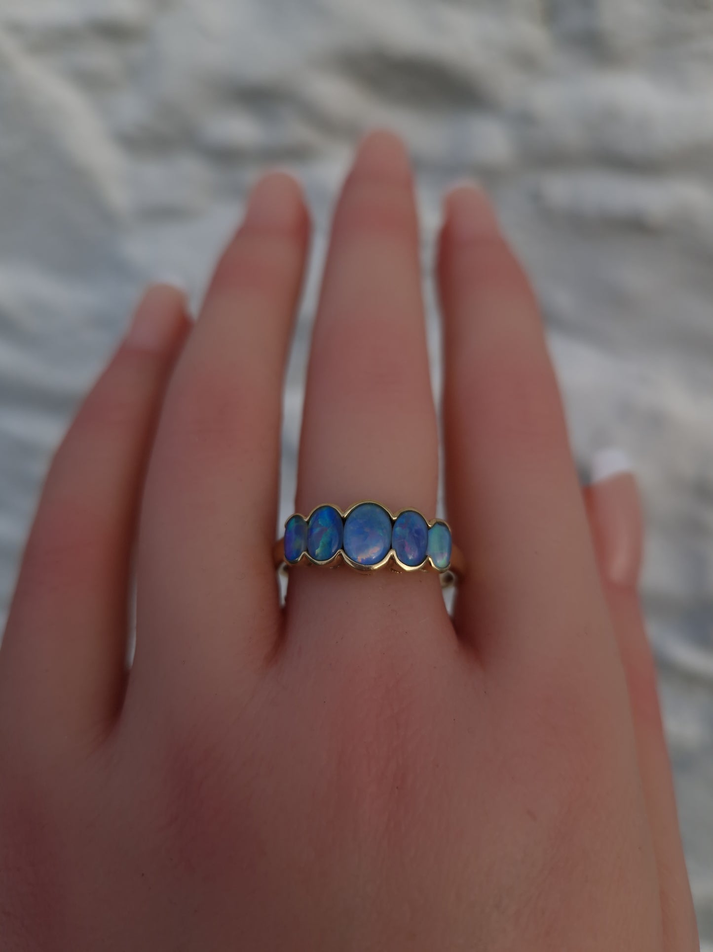 9ct Gold Opal Triplet Ring