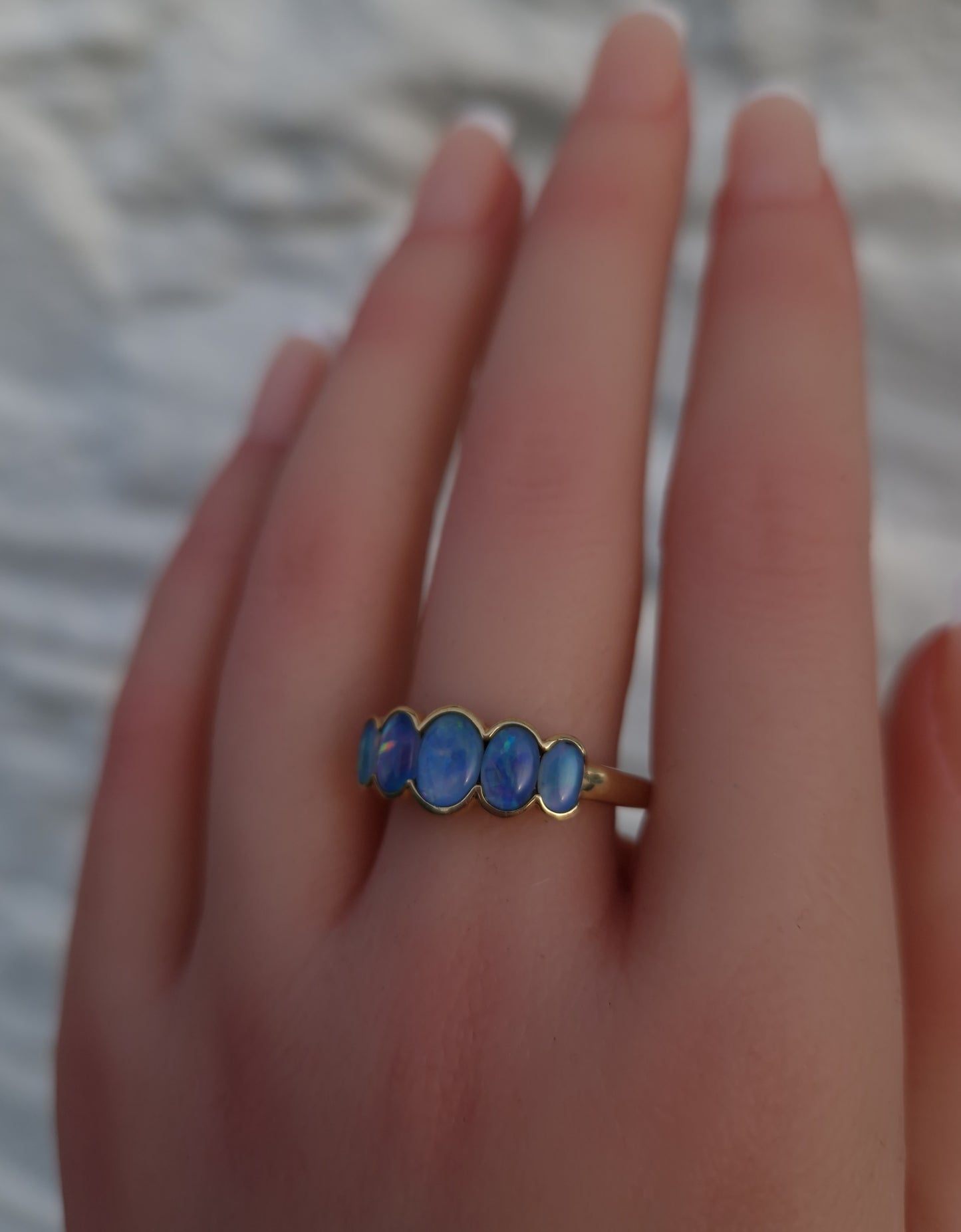 9ct Gold Opal Triplet Ring