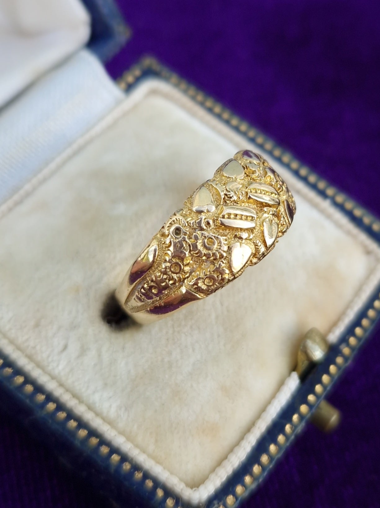 Antique Edwardian 18ct Gold Keeper Ring 1906