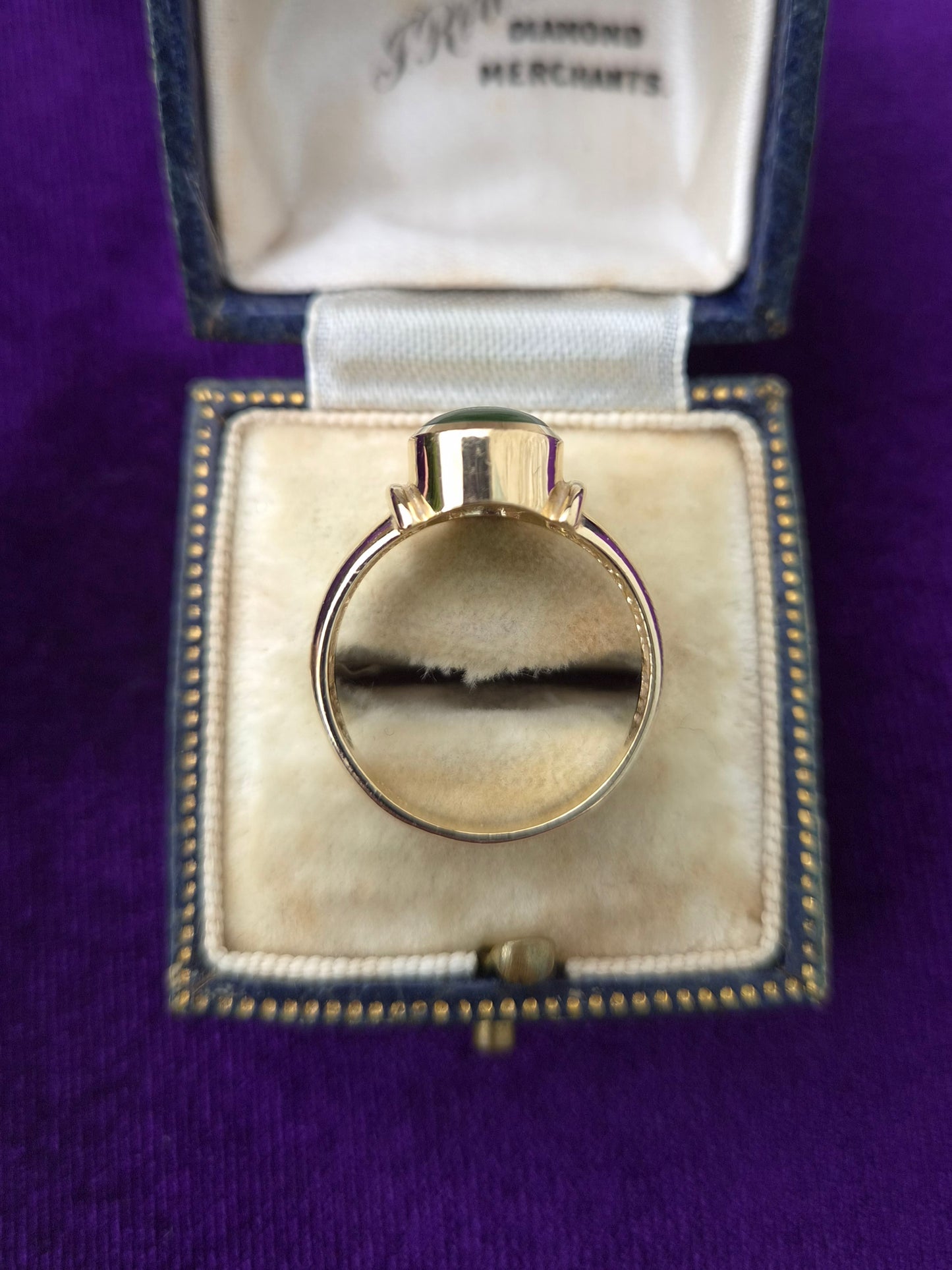 Vintage 14ct Gold Jadeite Ring