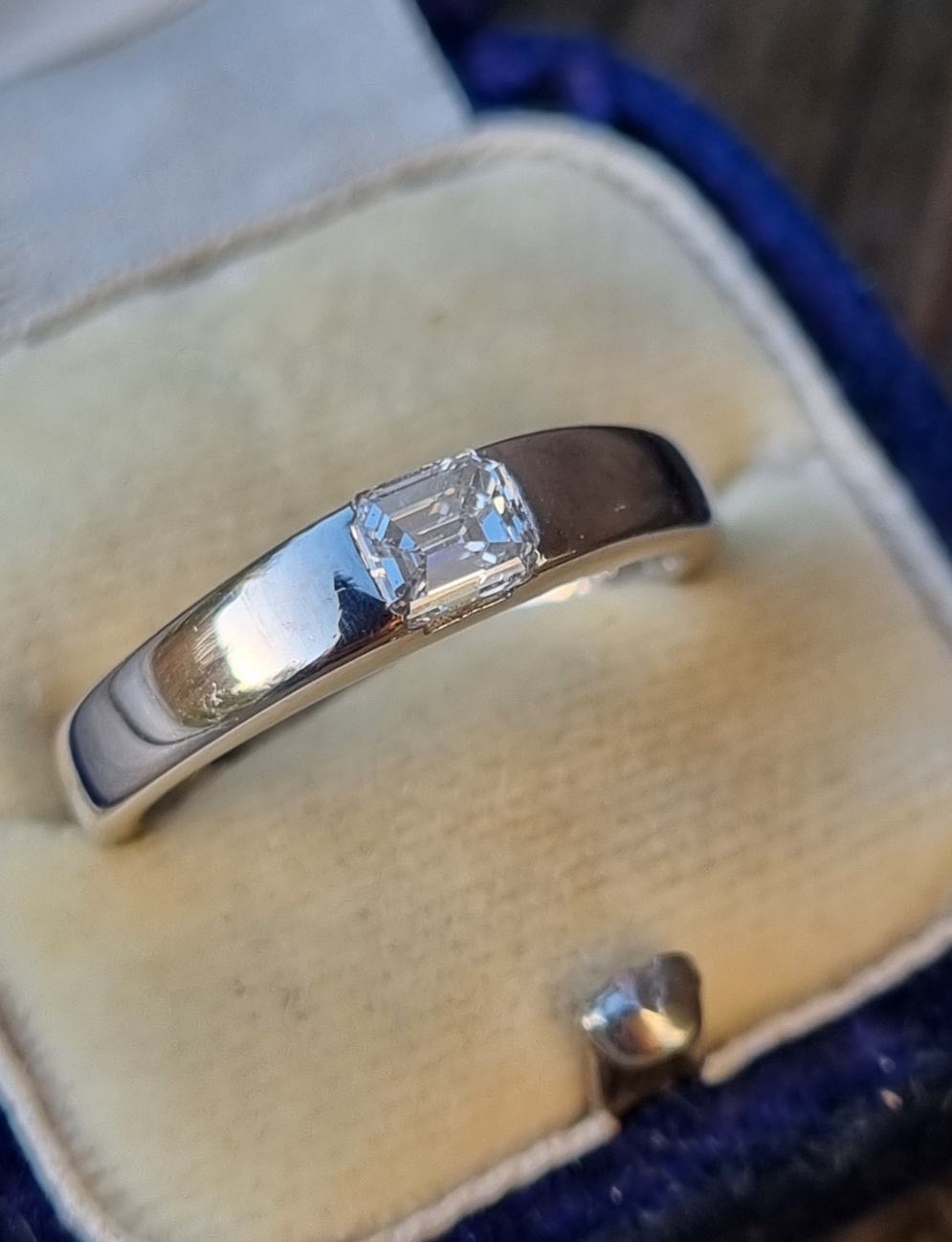 Vintage Millennium 0.42ct Diamond 18ct White Gold Ring