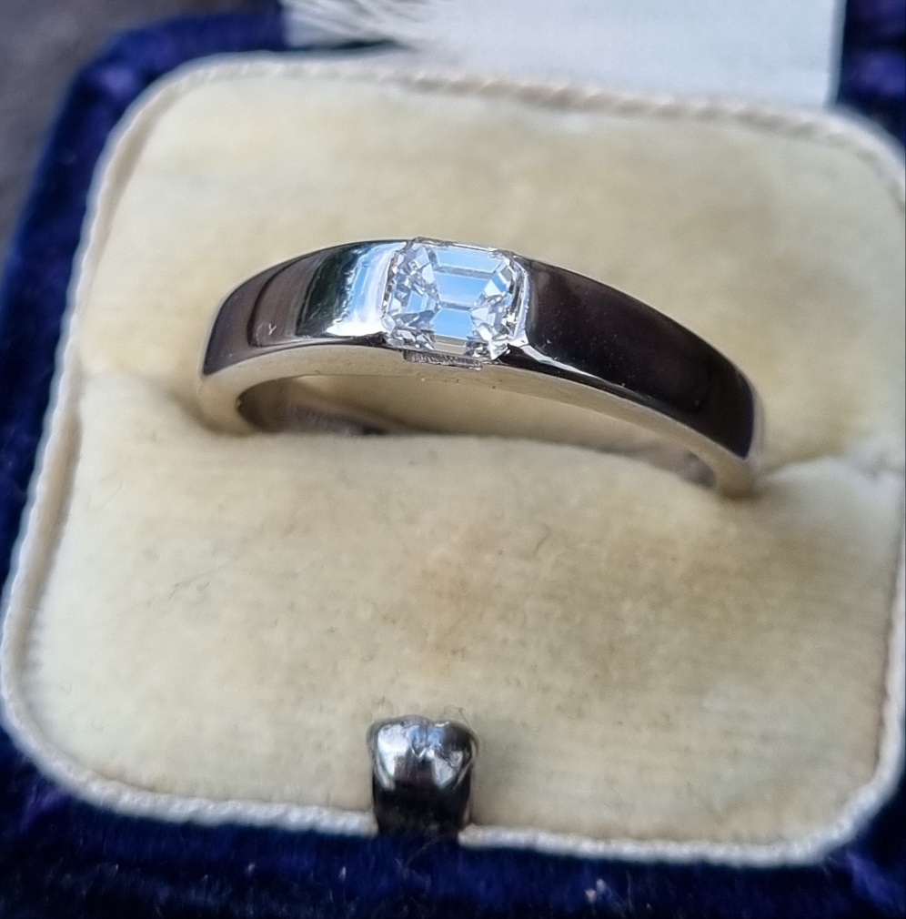 Vintage Millennium 0.42ct Diamond 18ct White Gold Ring
