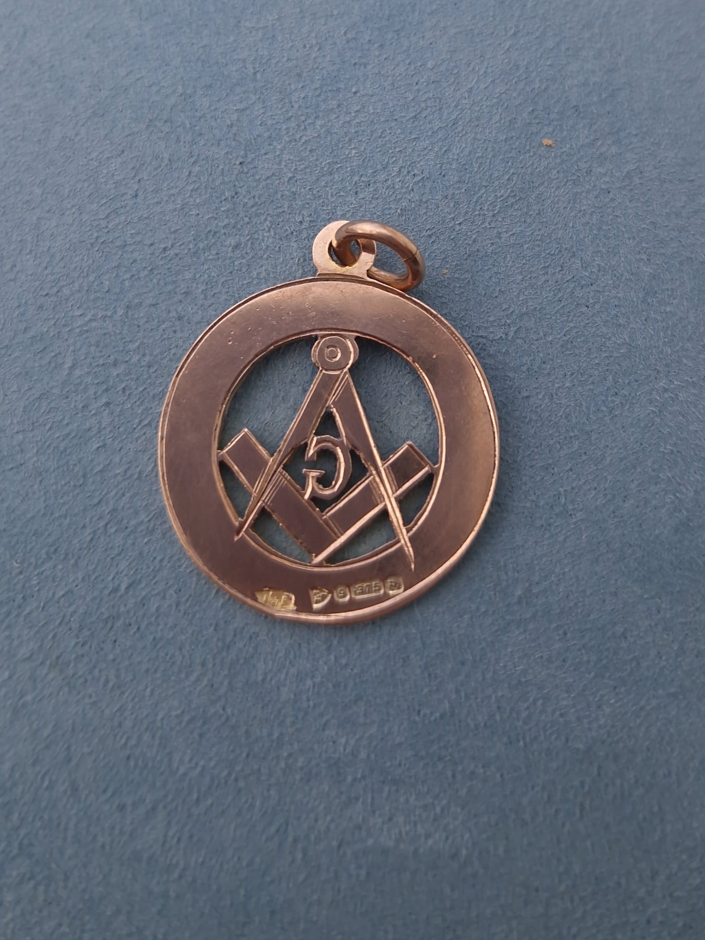 Antique Masonic Pendant 9ct Rose Gold