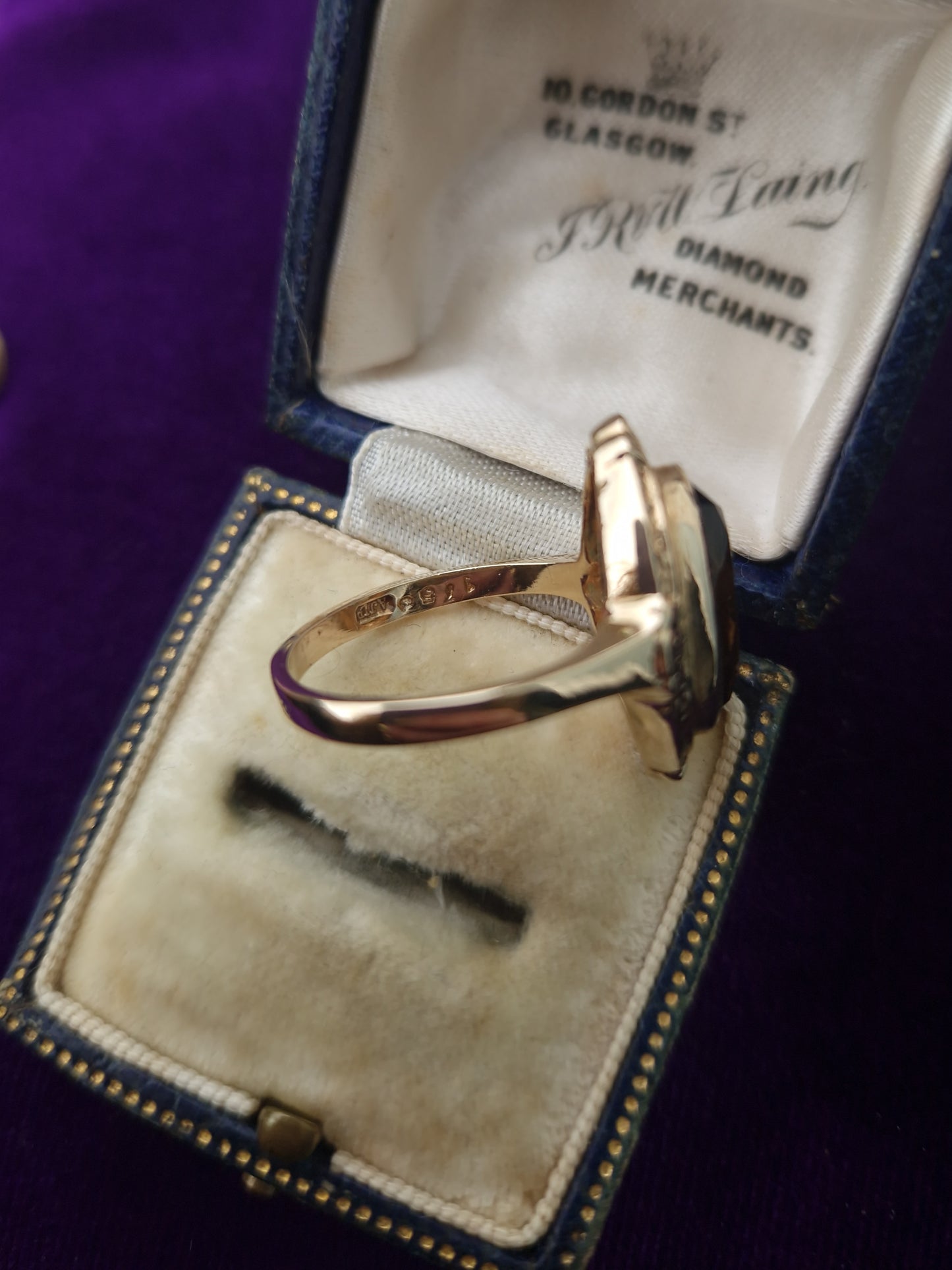 Vintage Smoky Quartz 9ct Gold Ring