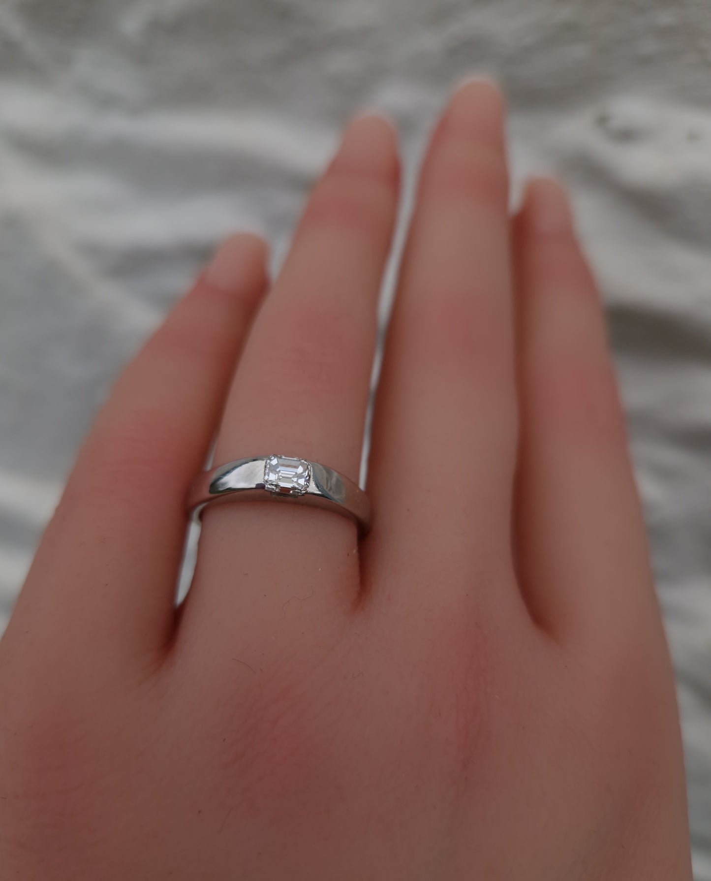 Vintage Millennium 0.42ct Diamond 18ct White Gold Ring