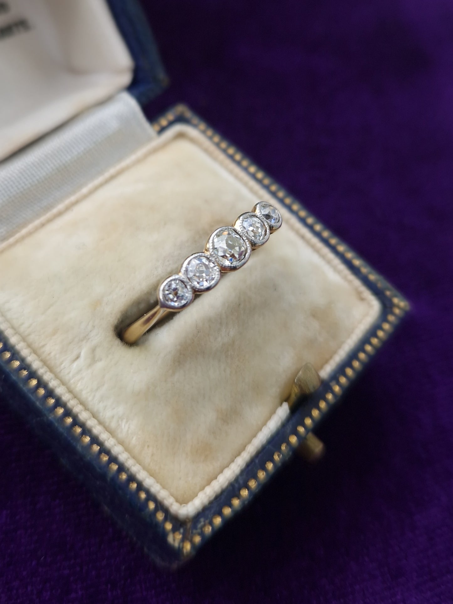 Antique 5 Stone Diamond 0.47ct Ring 18ct Gold