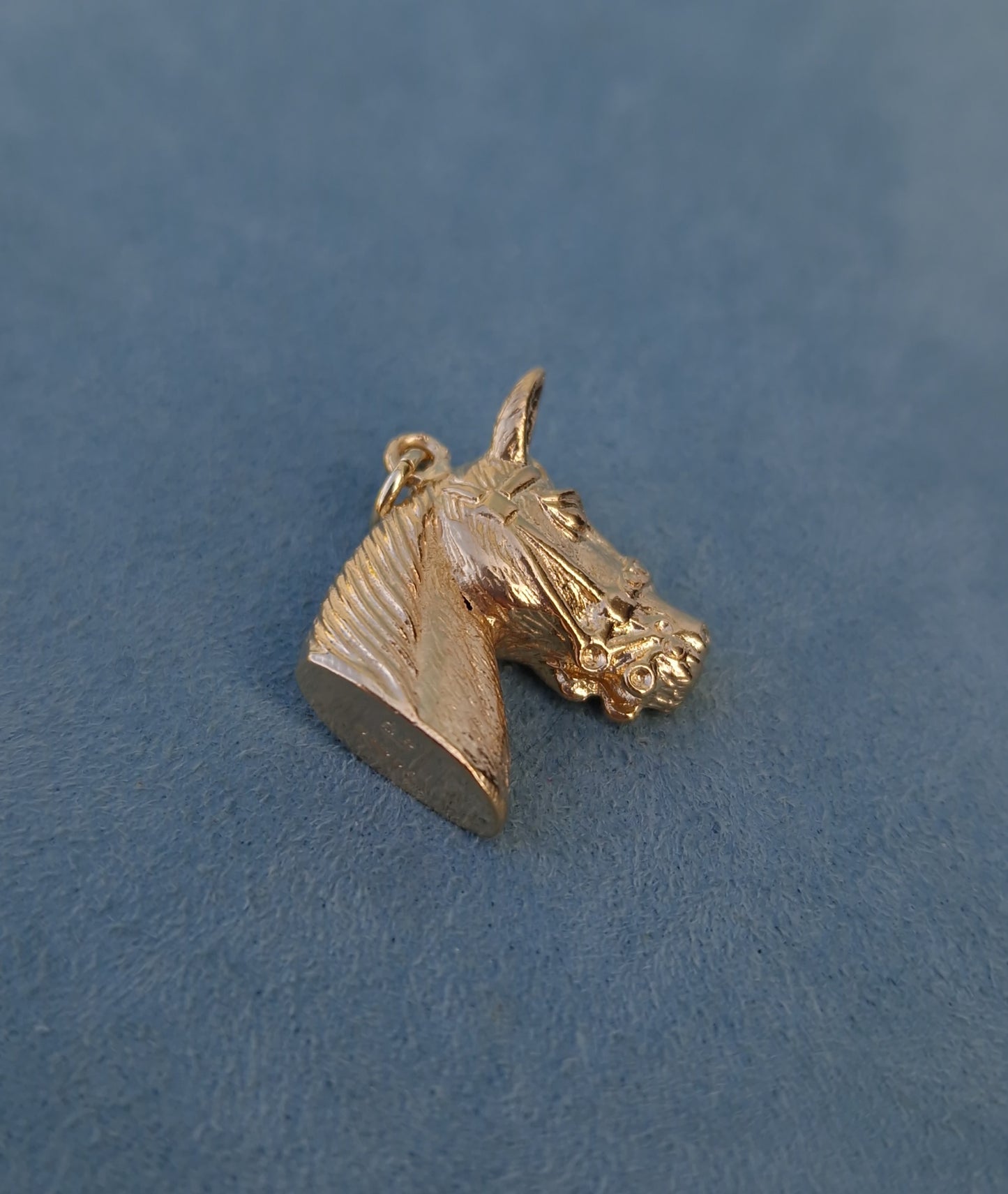 Vintage Horse Head Pendant 9ct Gold