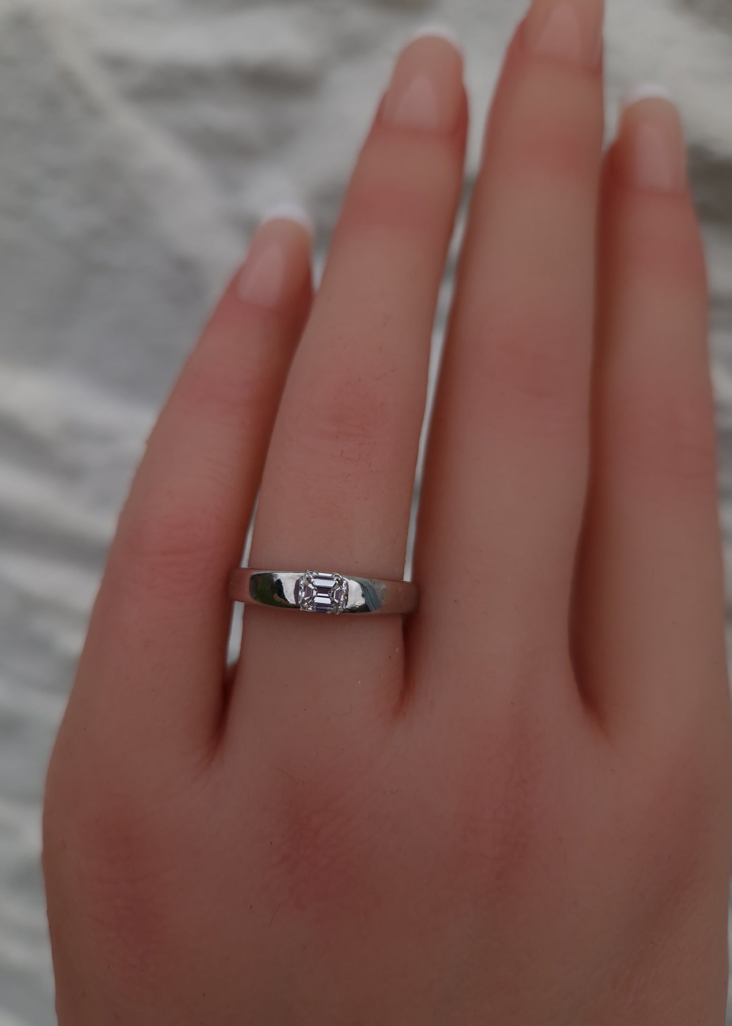 Vintage Millennium 0.42ct Diamond 18ct White Gold Ring