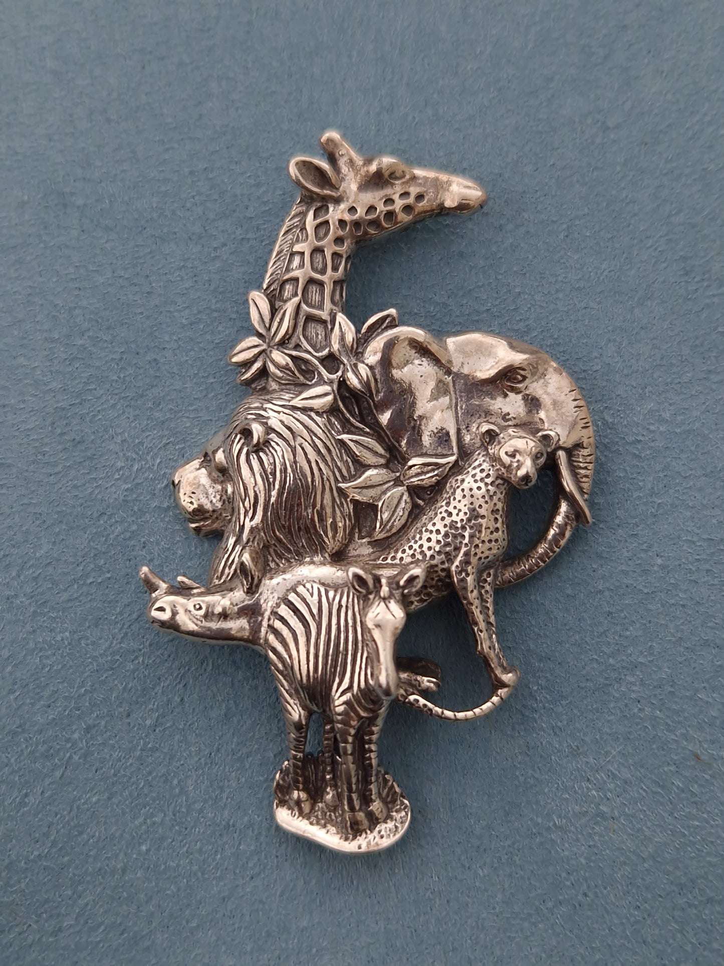 Vintage Sterling Silver Animal Brooch