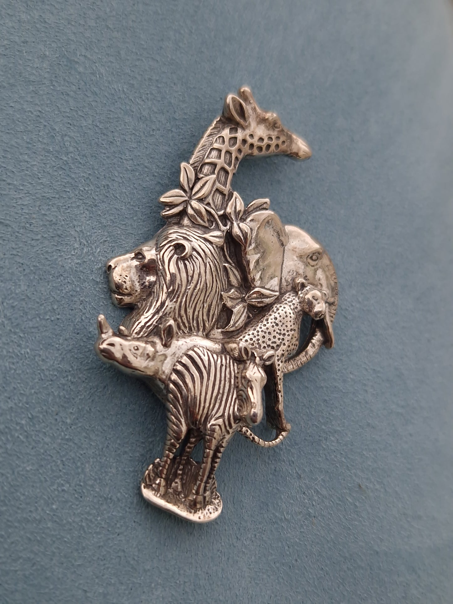 Vintage Sterling Silver Animal Brooch