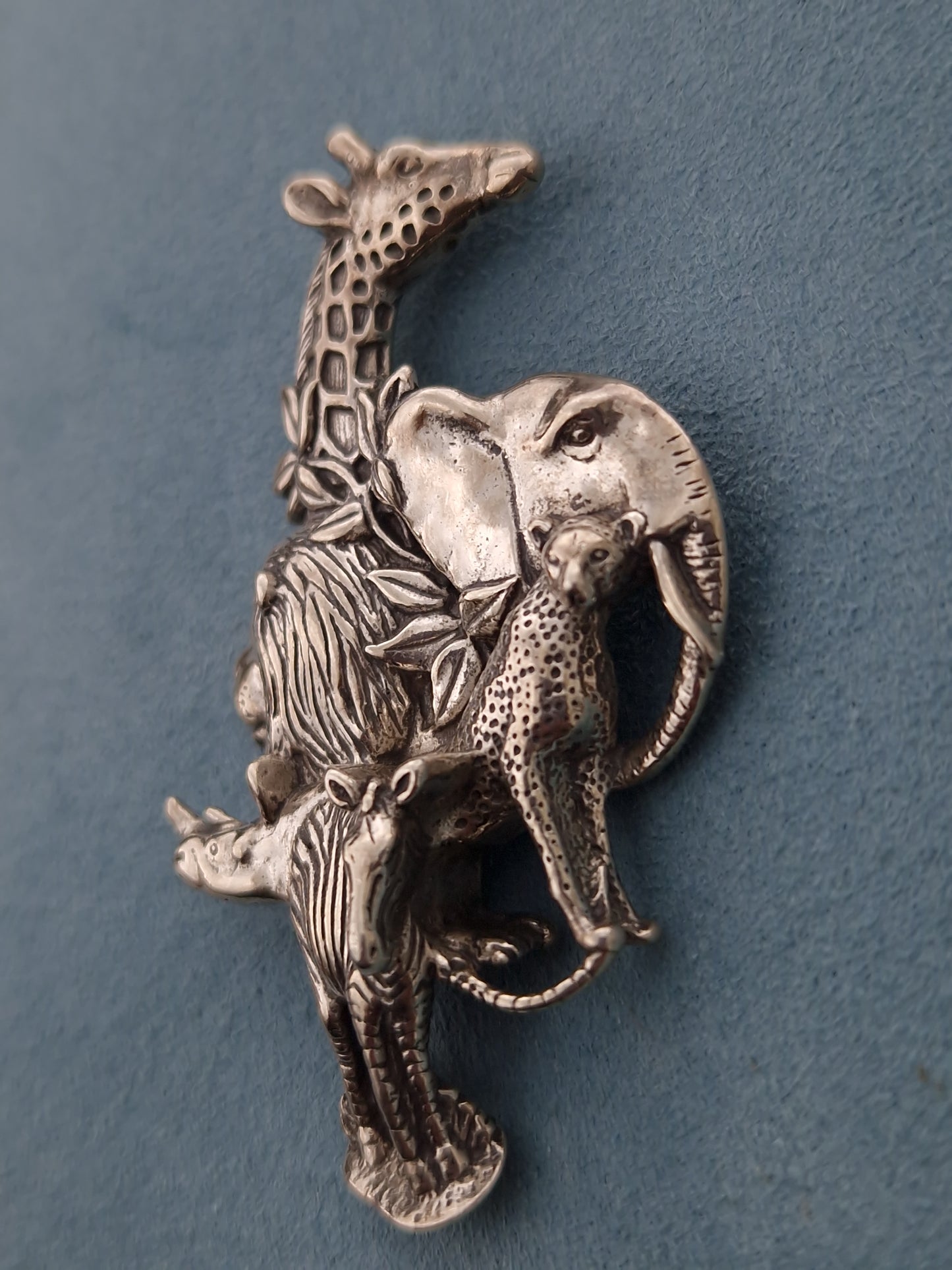 Vintage Sterling Silver Animal Brooch