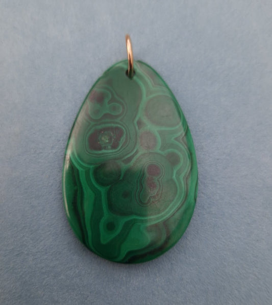 Vintage Malachite Statement Pendant