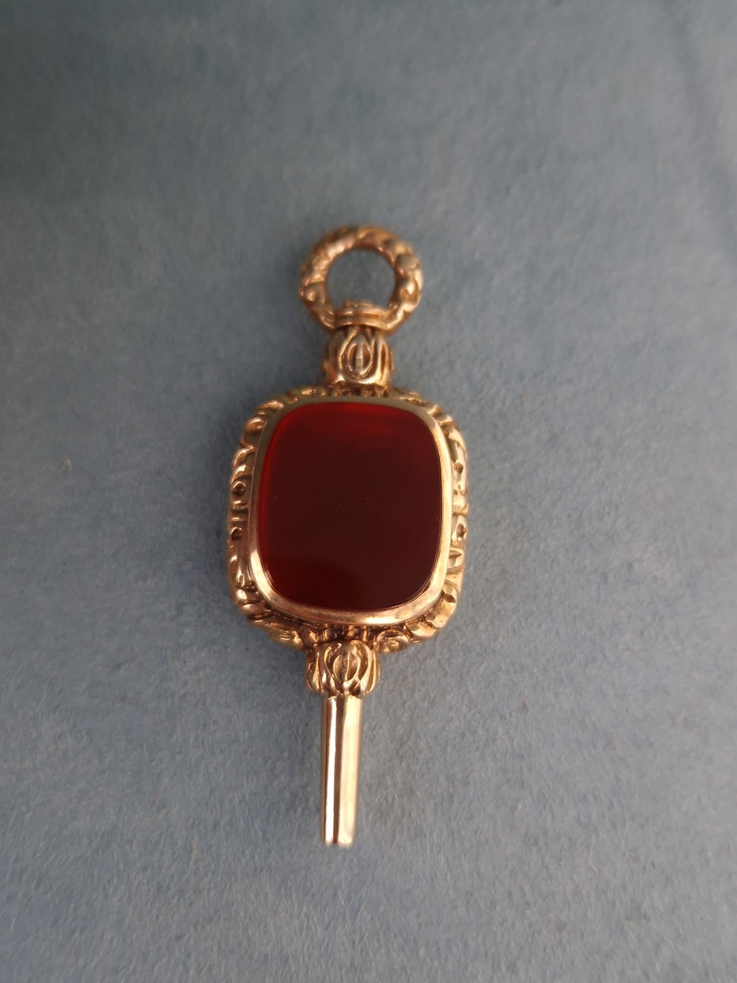 Antique 9ct Gold Watch Winder Fob Pendant