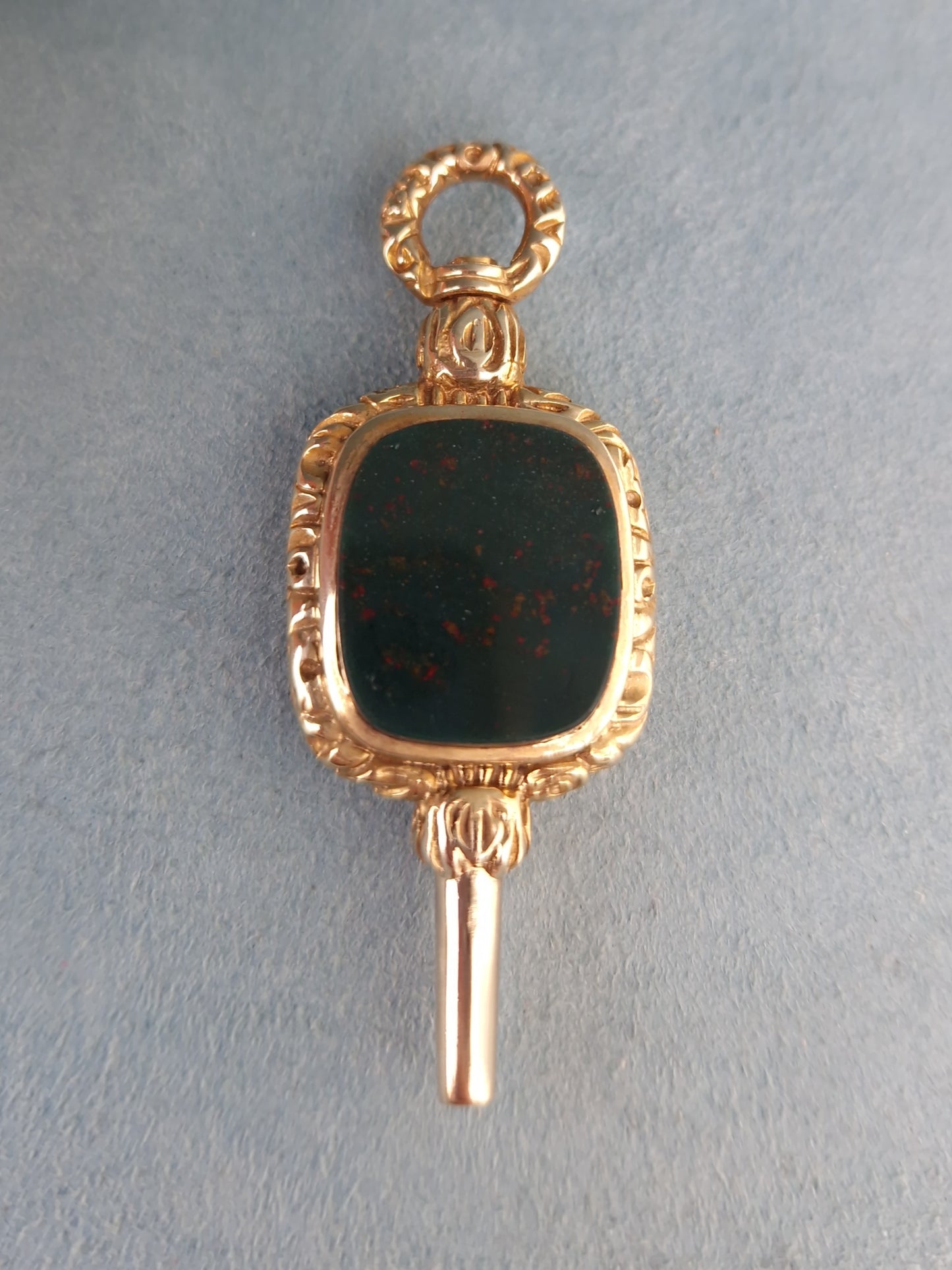 Antique 9ct Gold Watch Winder Fob Pendant