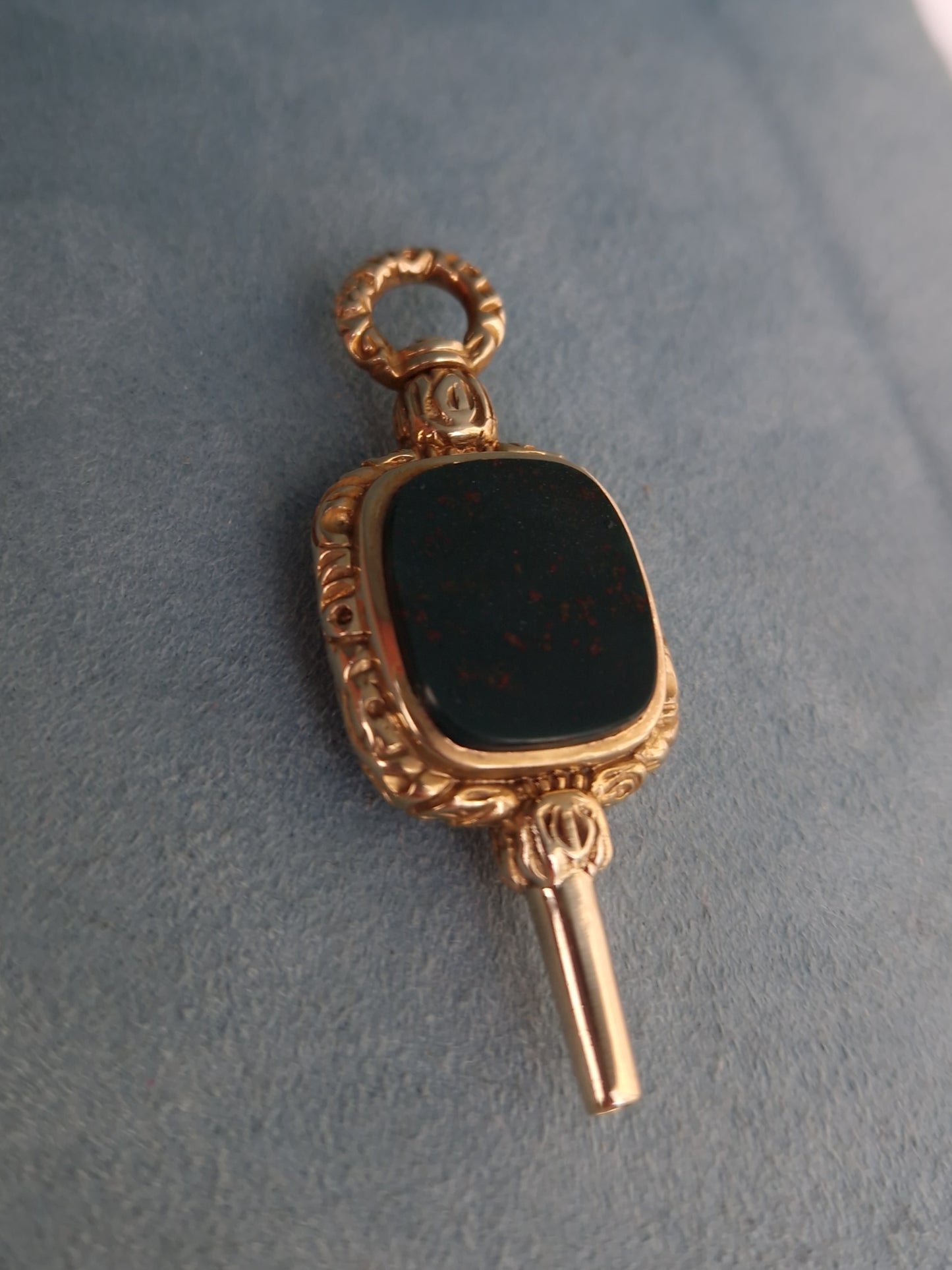 Antique 9ct Gold Watch Winder Fob Pendant