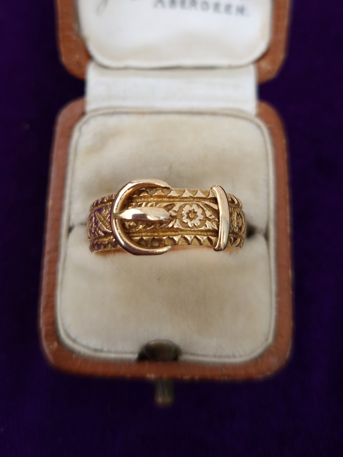 Antique Victorian Buckle Ring 18ct Gold