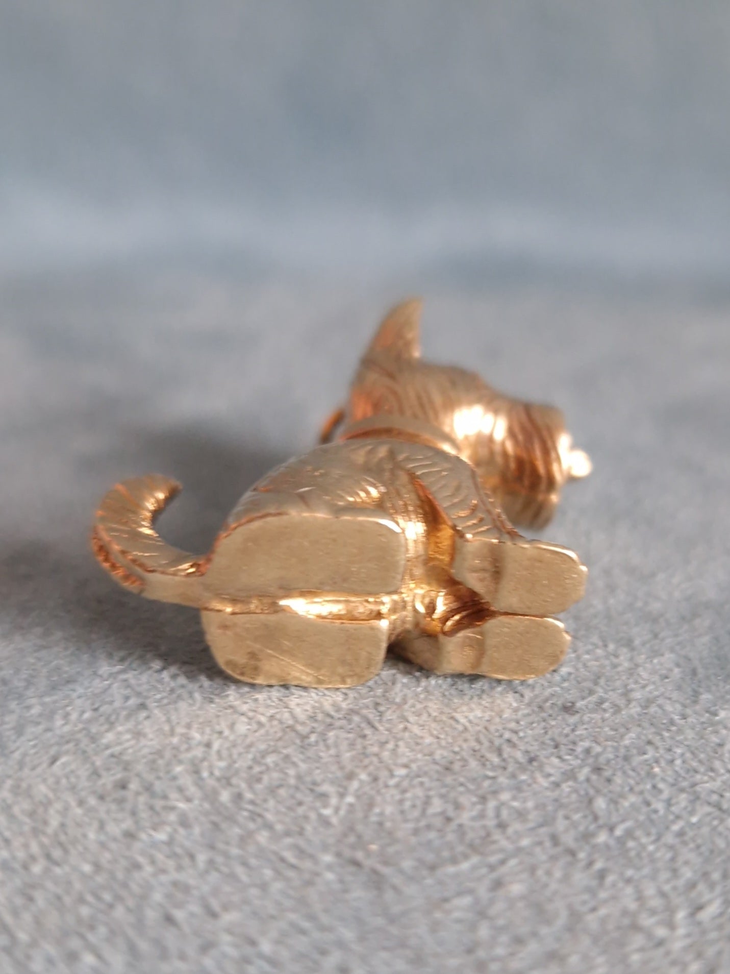 9ct Gold Terrier Dog Pendant