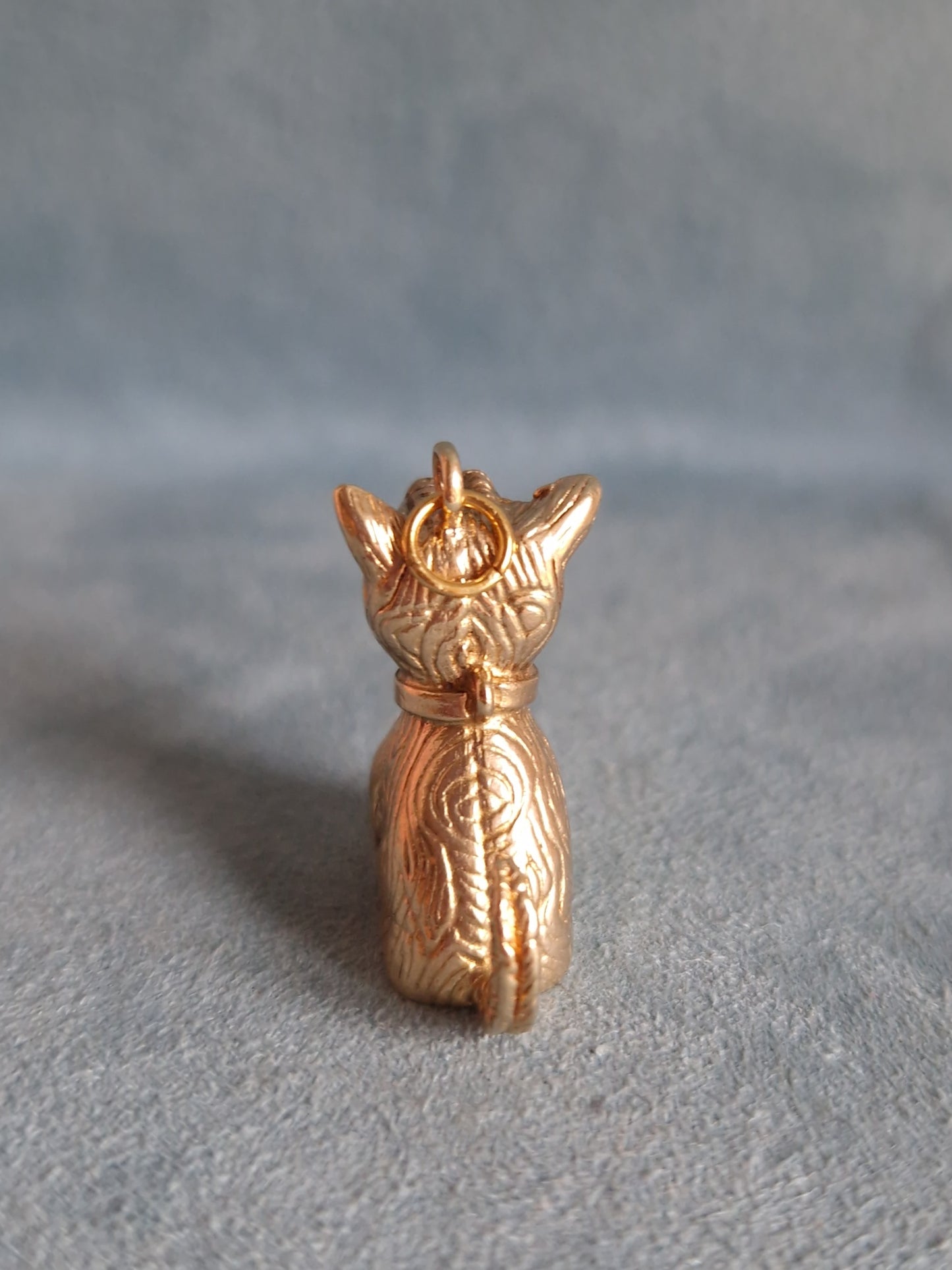 9ct Gold Terrier Dog Pendant