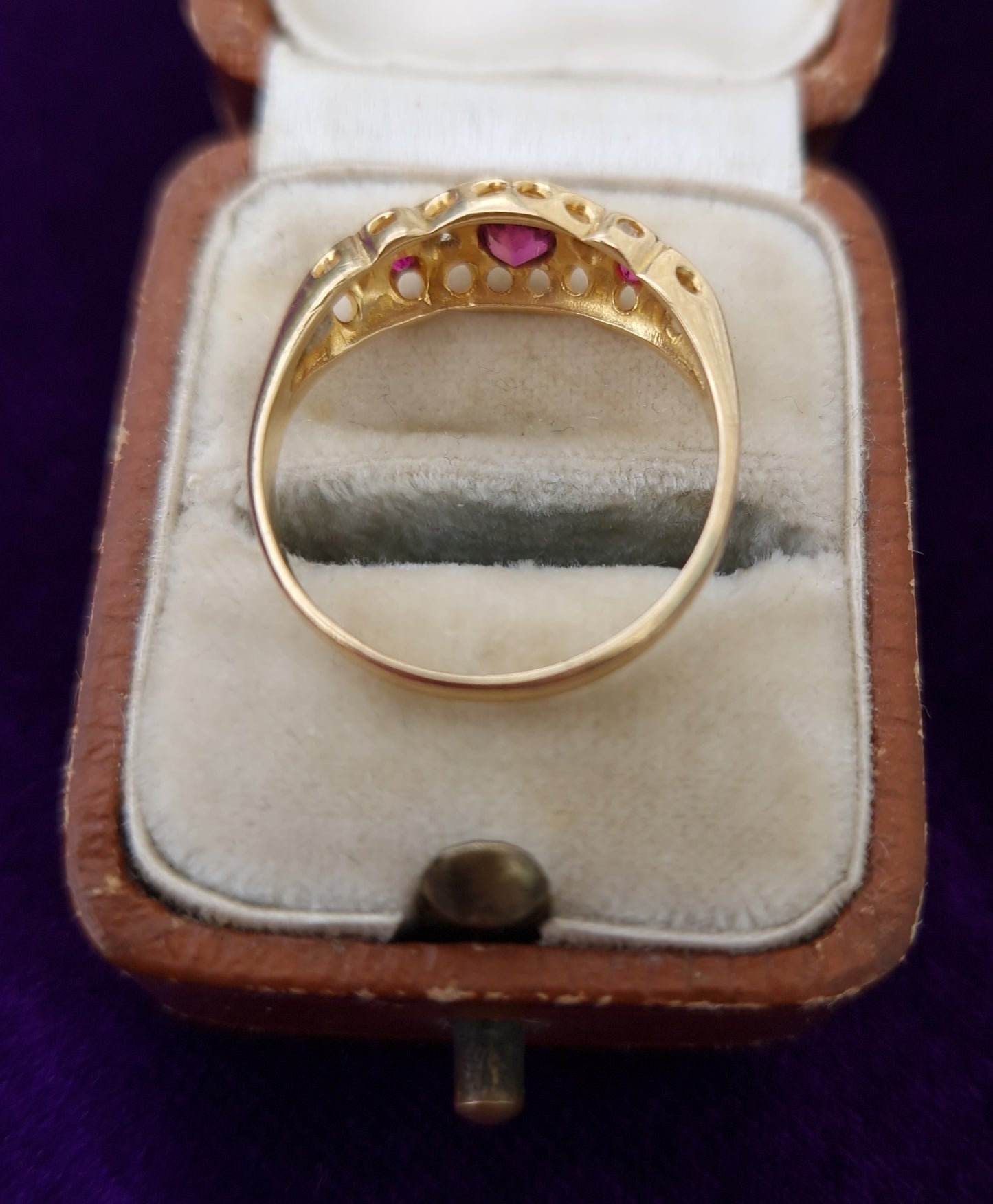 Antique Ruby & Diamond 18ct Gold Ring