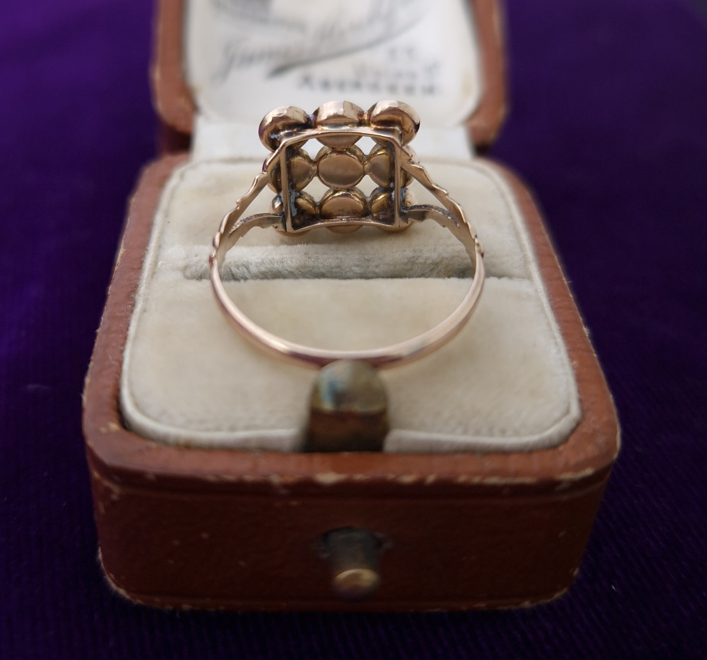 Antique Garnet 9ct Rose Gold Ring