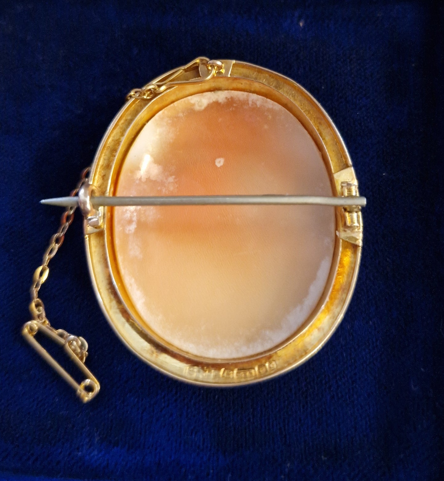 Antique 1902 Edwardian 15ct Gold Cameo Brooch