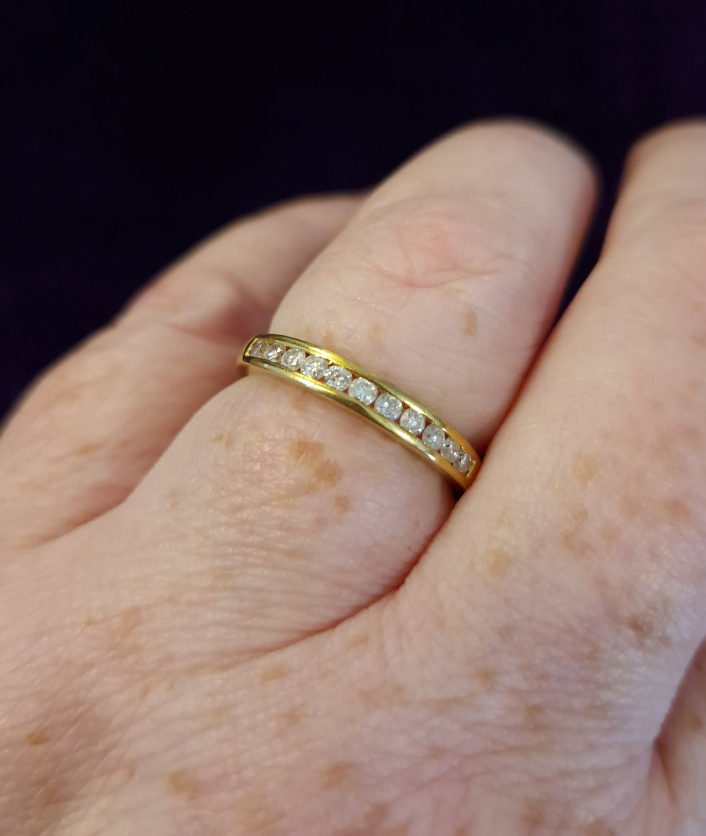 Vintage 18ct Gold 0.33ct Diamond Eternity Ring