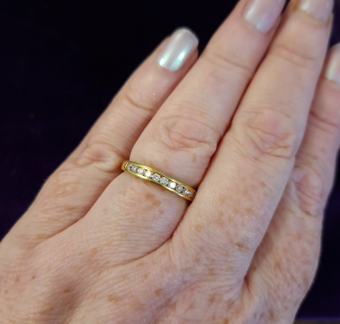 Vintage 18ct Gold 0.33ct Diamond Eternity Ring