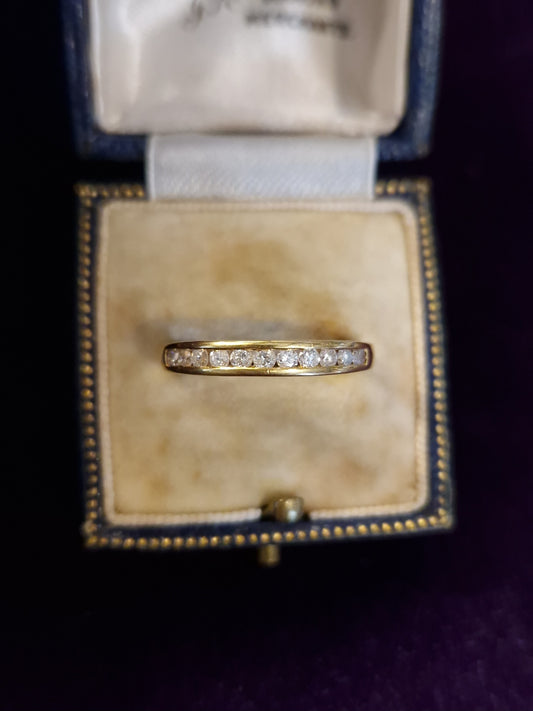 Vintage 18ct Gold 0.33ct Diamond Eternity Ring